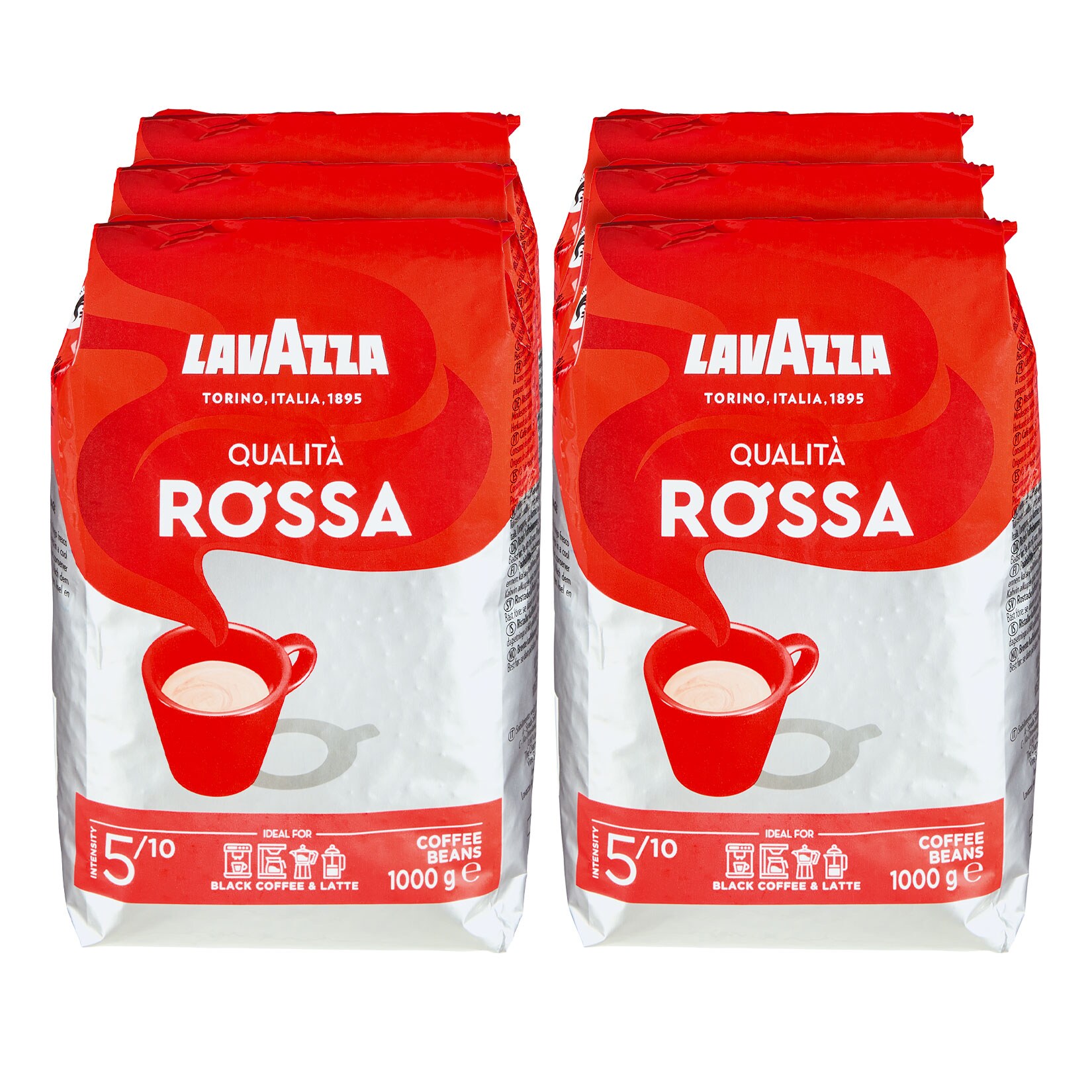 Lavazza Qualita Rossa 1 kg, 6er Pack - Bild 1