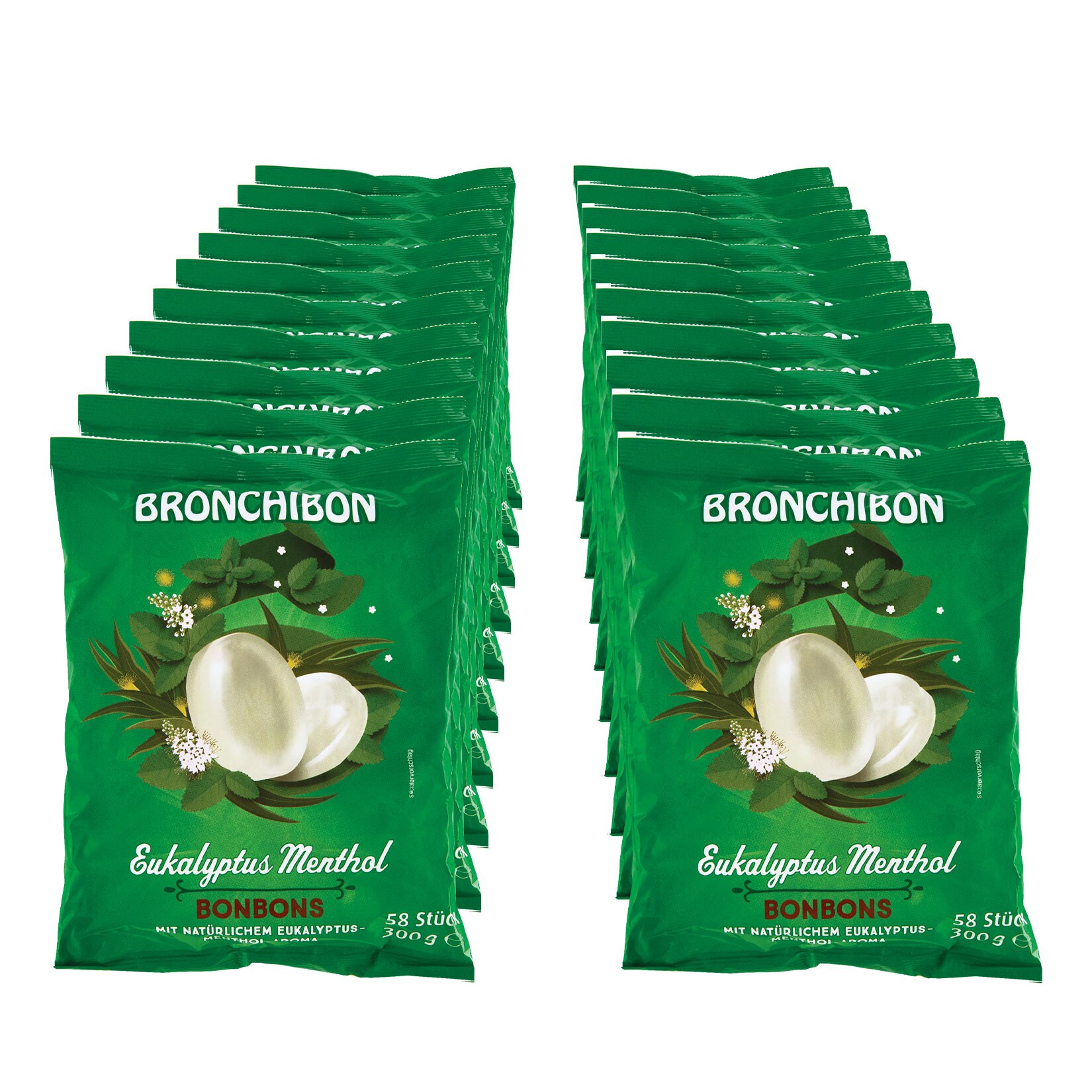 Bronchibon Eukamenthol Bonbons 300 g, 20er Pack - Bild 1