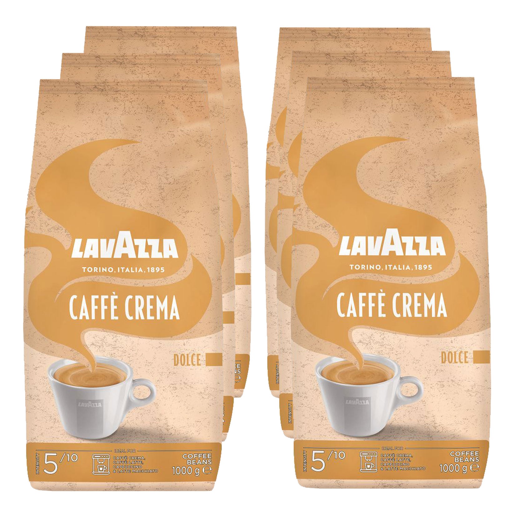 Lavazza Dolce Caffe Crema 1 kg, 6er Pack - Bild 1