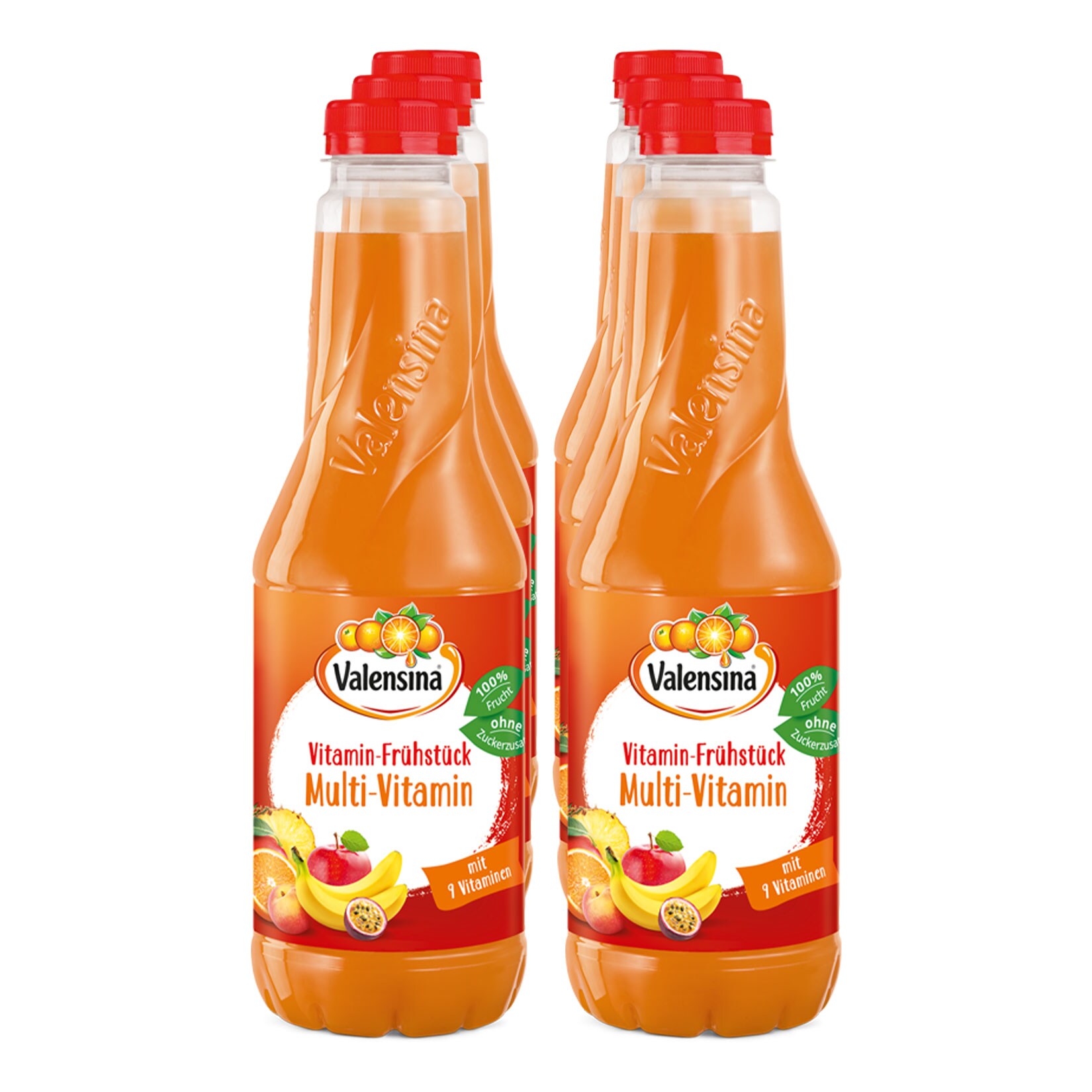 Valensina Vitamin-Fr&uuml;hst&uuml;ck Multi-Vitamin 1 Liter, 6er Pack - Bild 1