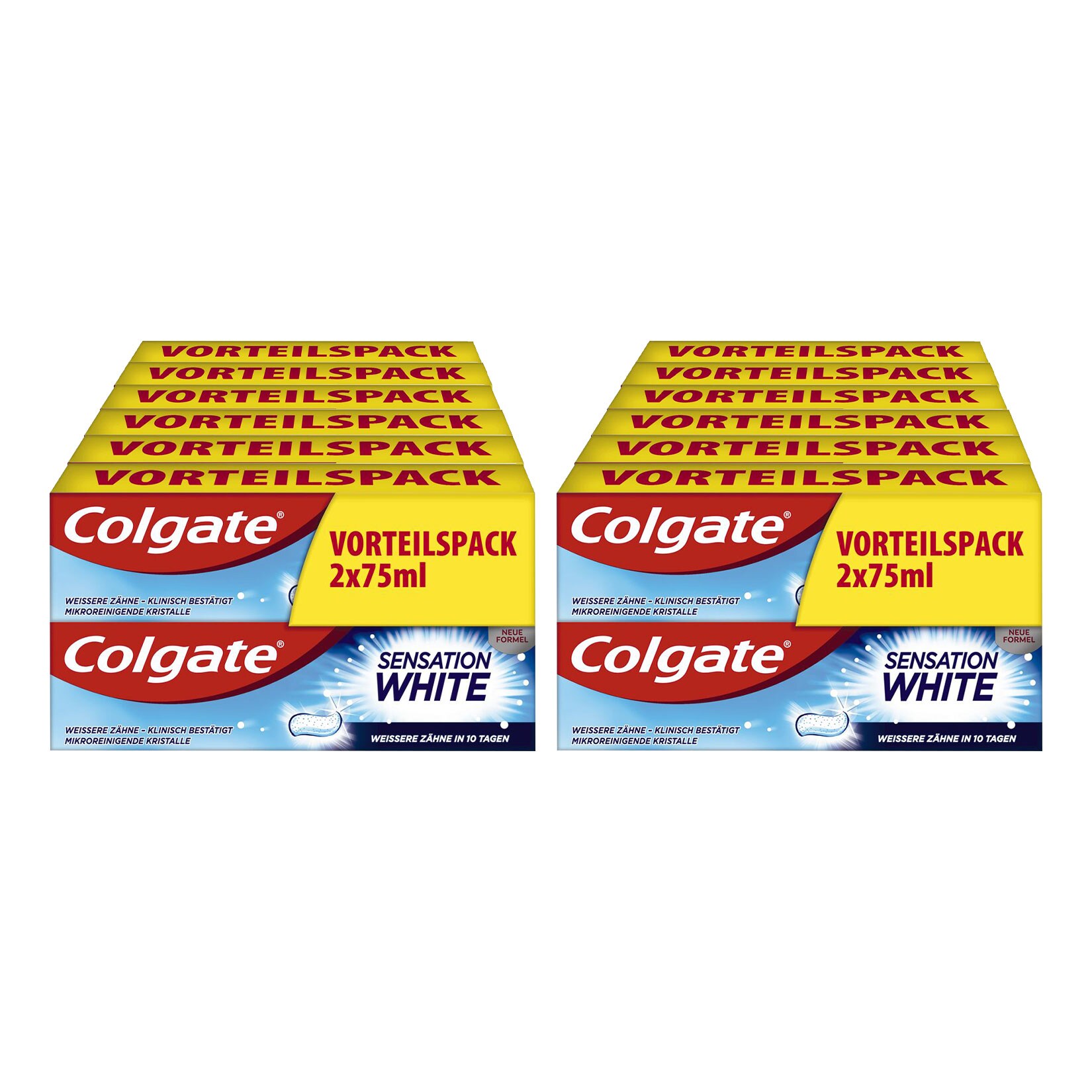Colgate Zahncreme Sensation White 2 x  75 ml, 12er Pack - Bild 1