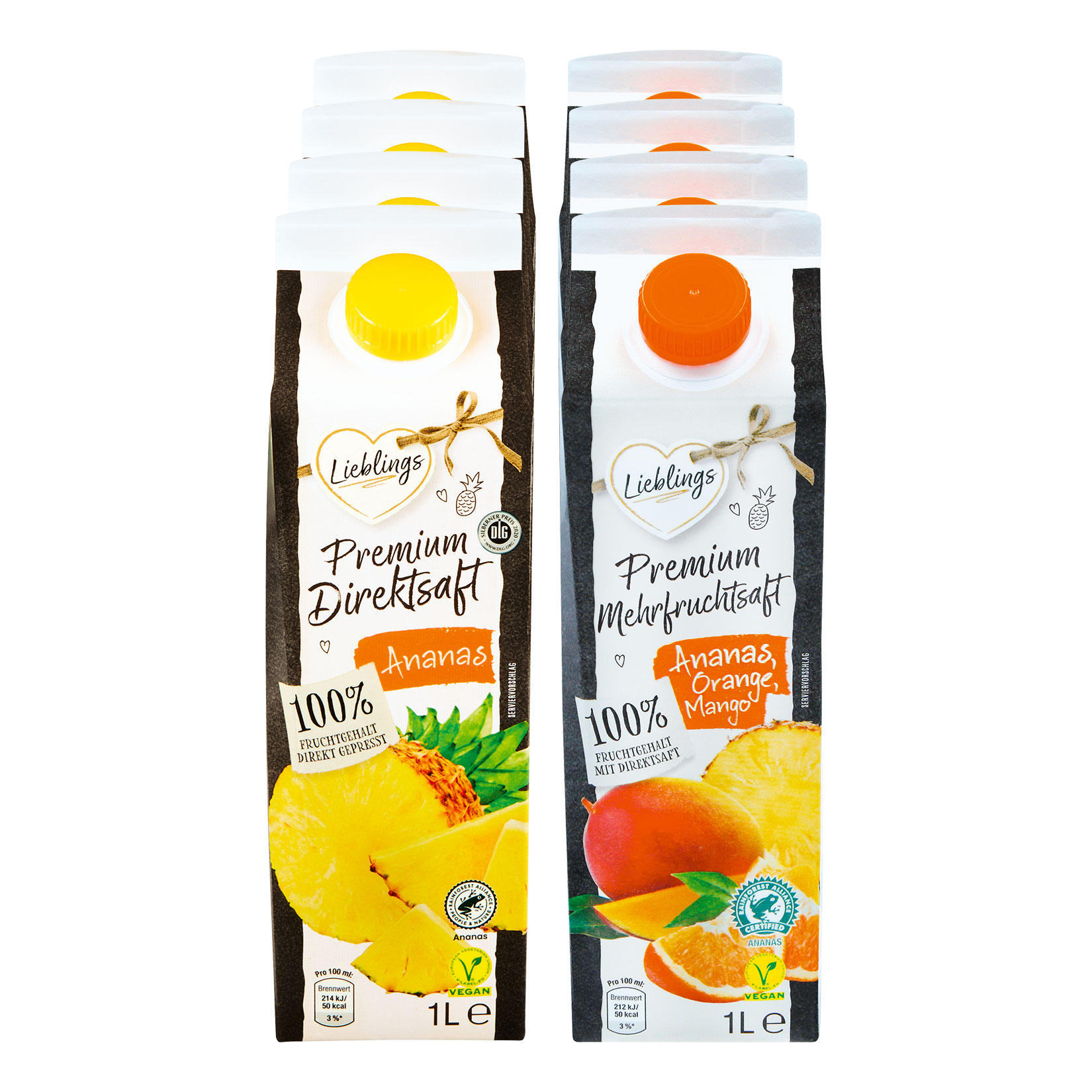 Lieblings Premium Direktsaft 1 Liter, verschiedene Sorten, 8er Pack - Bild 1
