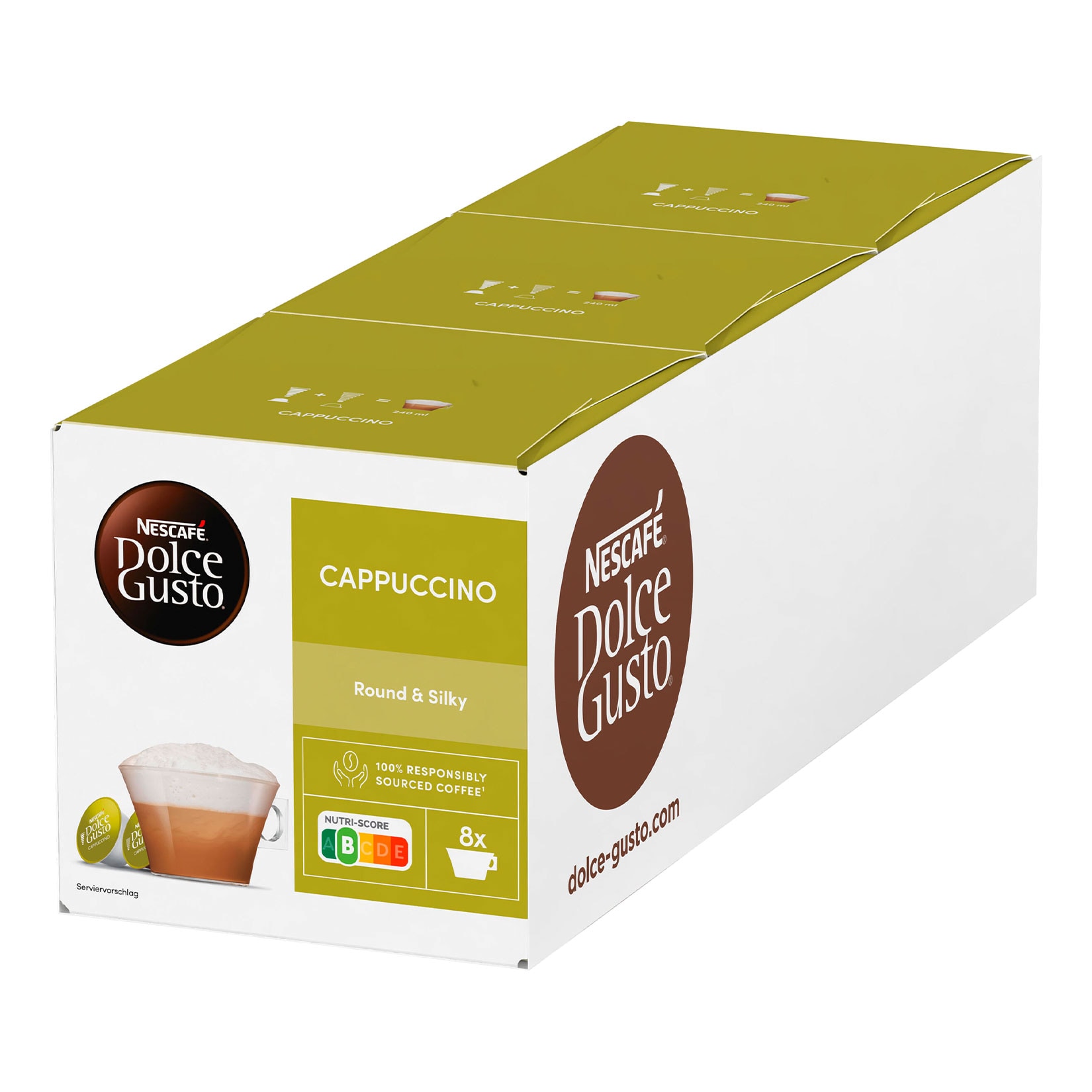 Nescafe Dolce Gusto Cappuccino 186,4 g, 3er Pack - Bild 1