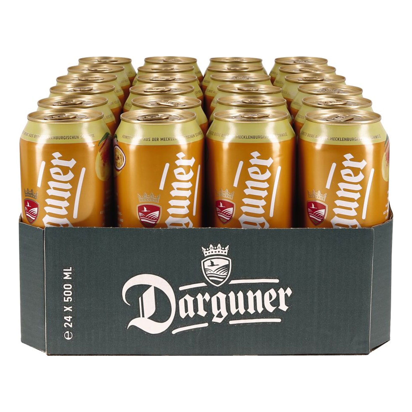 Darguner Naturradler Mango-Passionsfrucht 2,0 % vol 0,5 Liter Dose, 24er Pack - Bild 1