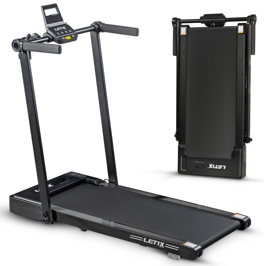LETIX Elektrisches Laufband FoldPro 2in1 mit LCD-Display, Bluetooth & APP Funktion, für zu Hause und Büro, motorisiertes Fitnessgerät, …