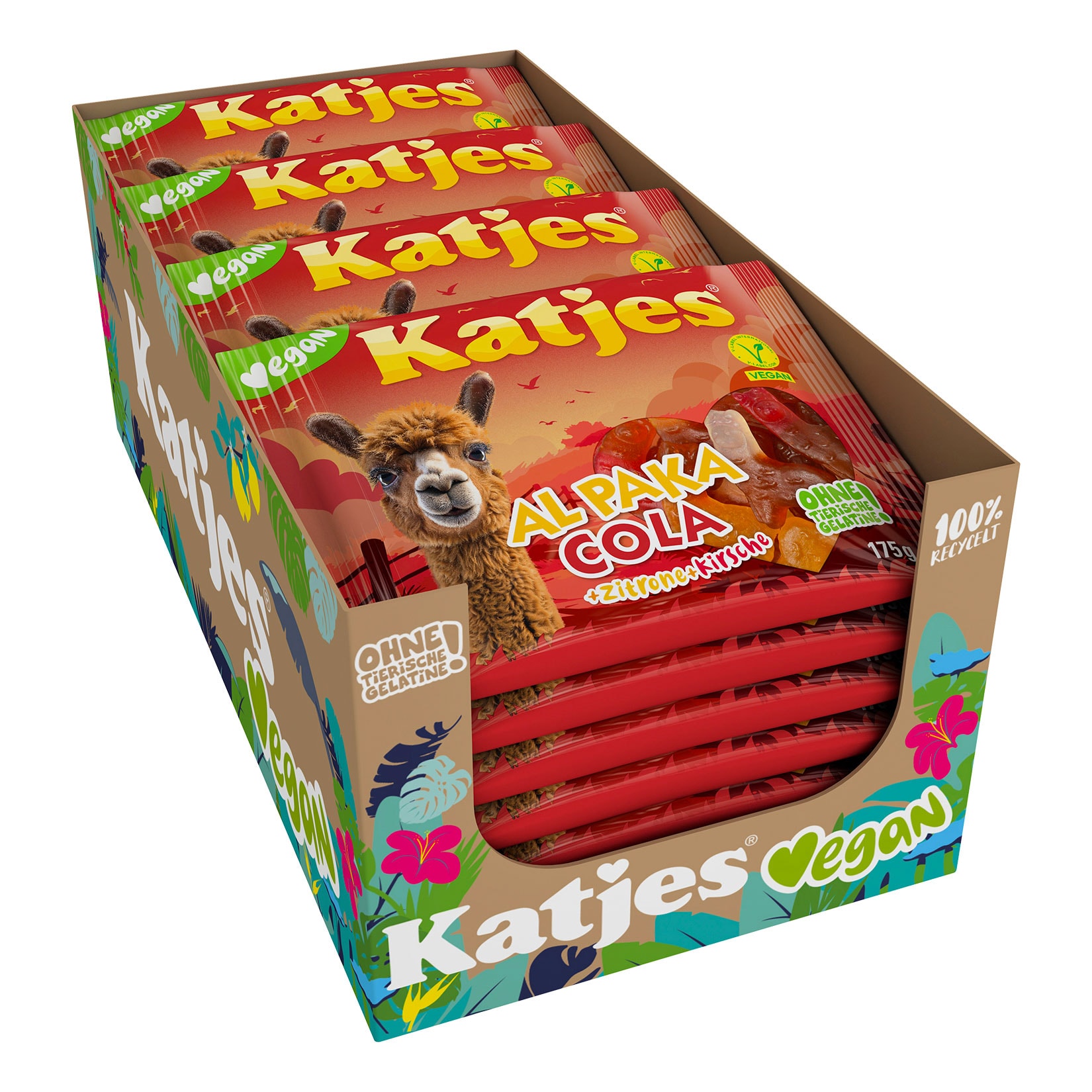 Katjes Al Paka Cola+Zitrone+Kirsche 175 g, 22er Pack - Bild 1