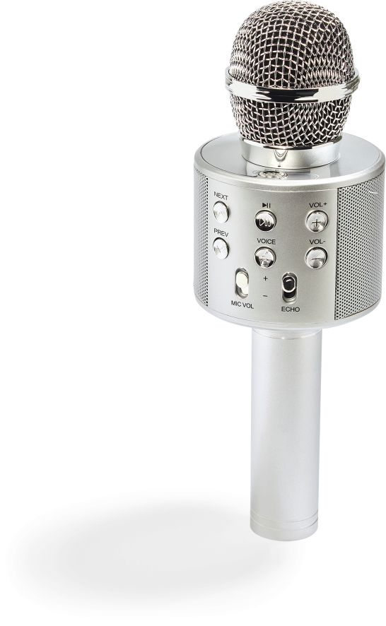 Lenco BMC-040 Karaoke Mikrofon silber - Bild 1