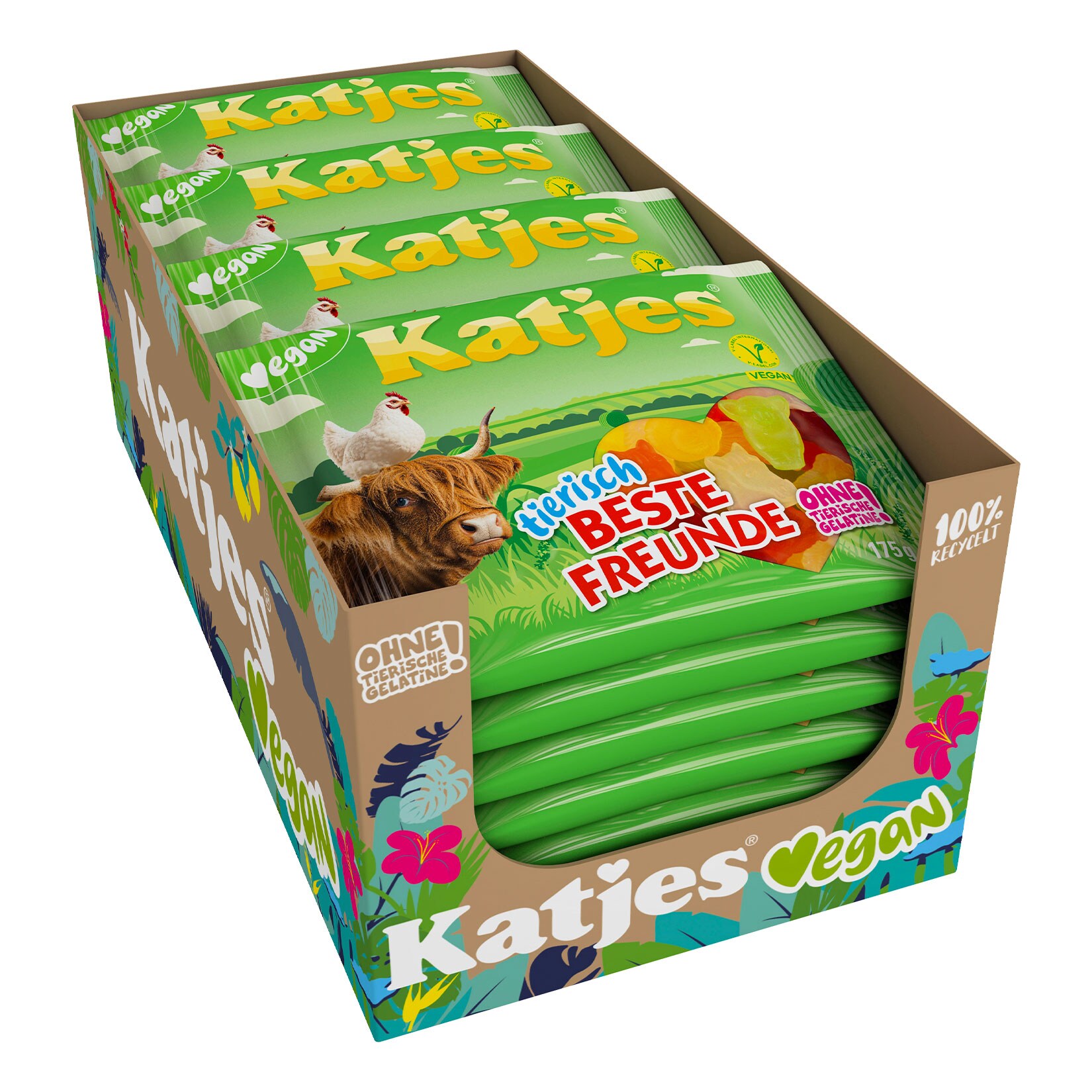 Katjes tierisch Beste Freunde 175 g, 22er Pack
