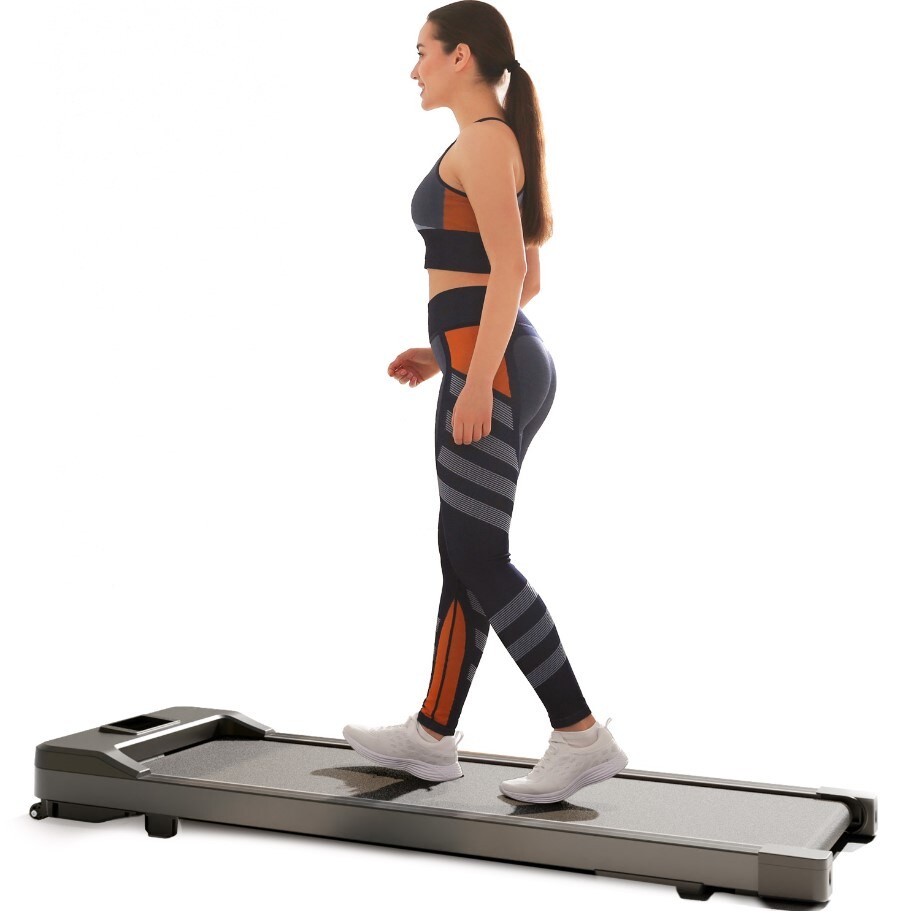 LETIX Elektrisches Laufband DeskWalk für zu Hause oder Büro, LCD-Display Motorisiertes Fitnessgerät, Schreibtisch Heimtrainer – Anthrazit – versch. Ausführungen | 04054748016867