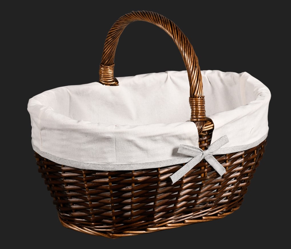 KESPER Einkaufskorb m. Textilfutter, wei&szlig; - Bild 1