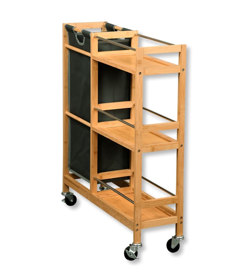 KESPER Nischenwagen mit Flaschensammler, Bambus | 04000270934520