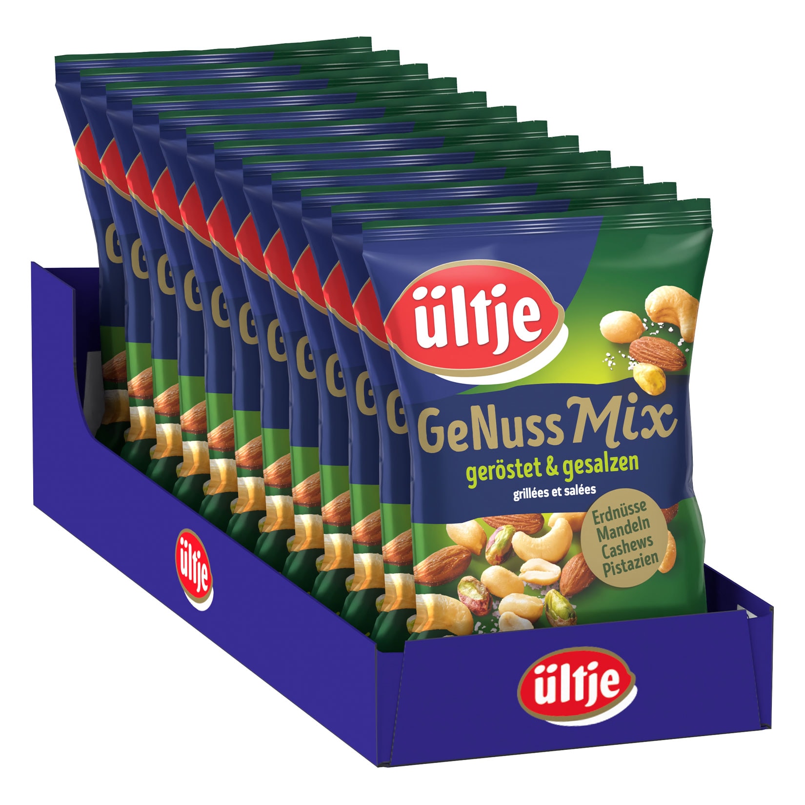 &uuml;ltje GeNuss Mix ger&ouml;stet & gesalzen 150 g, 12er Pack - Bild 1