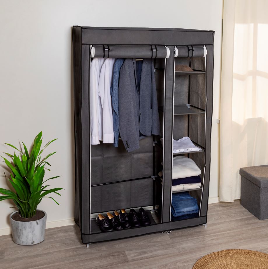 Textiler Kleiderschrank mit 2 T&uuml;ren - Bild 1