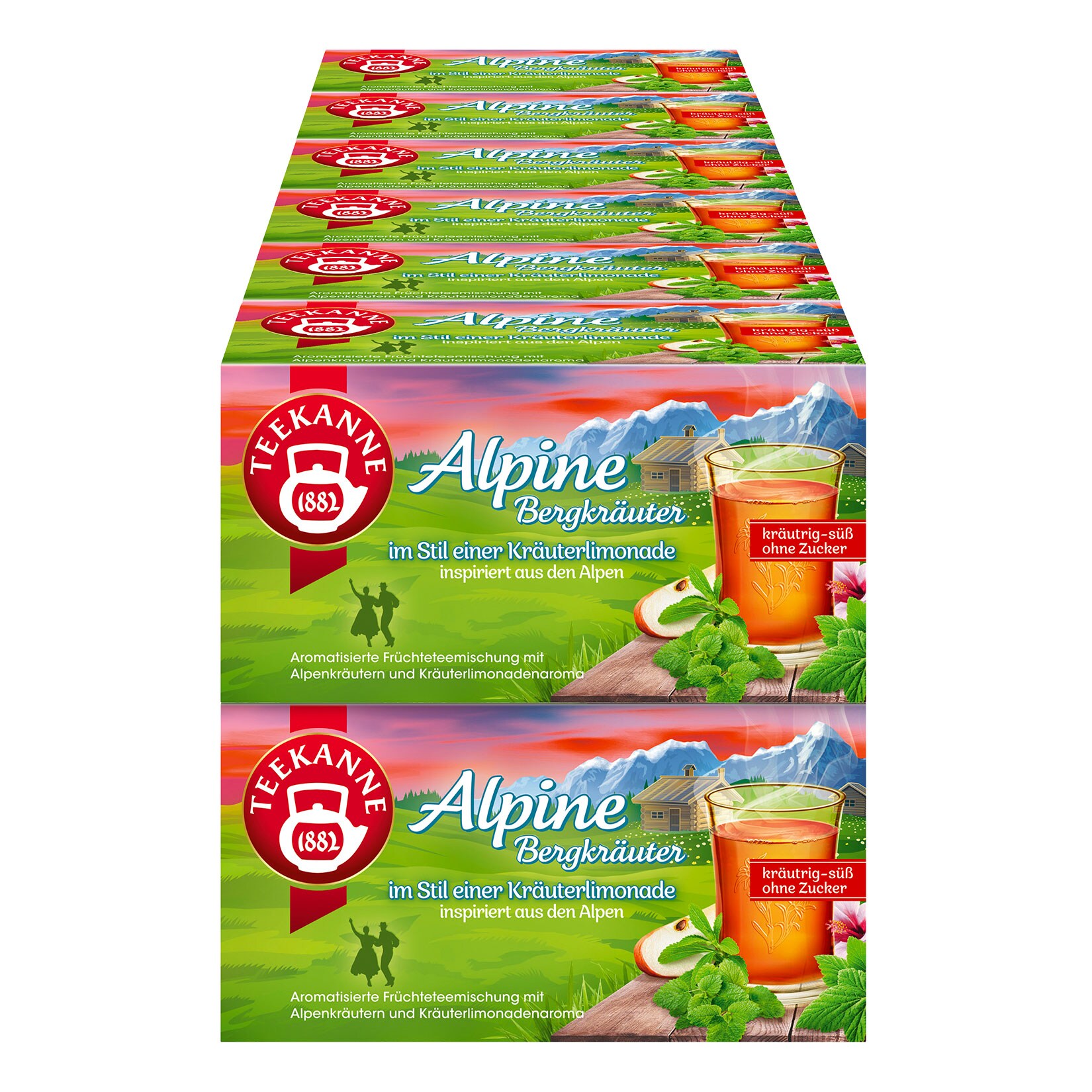 Teekanne L&auml;ndertee Alpine Bergkr&auml;uter 70 g, 12er Pack - Bild 1