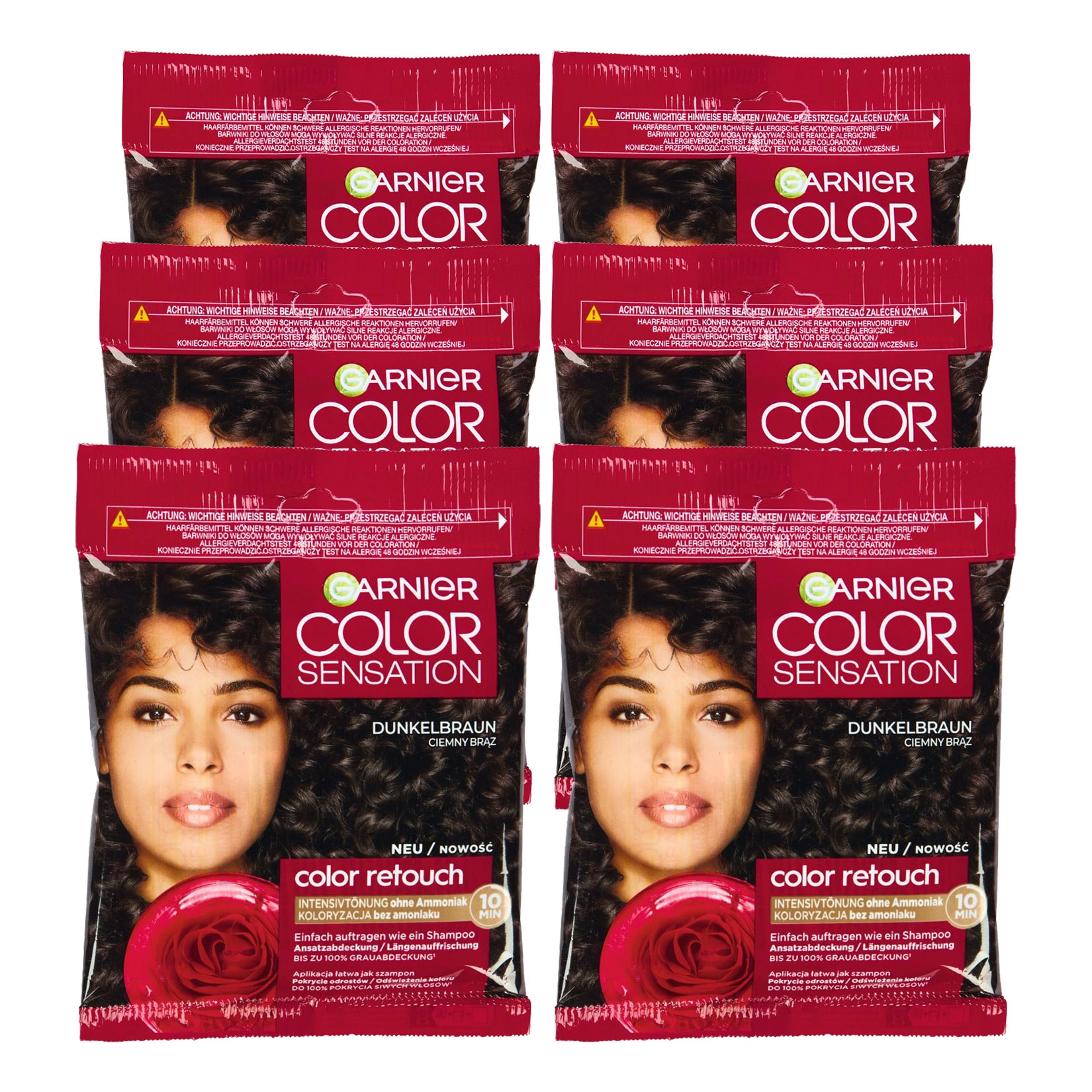 Garnier Intensivt&ouml;nung Dark Brown, 6er Pack - Bild 1
