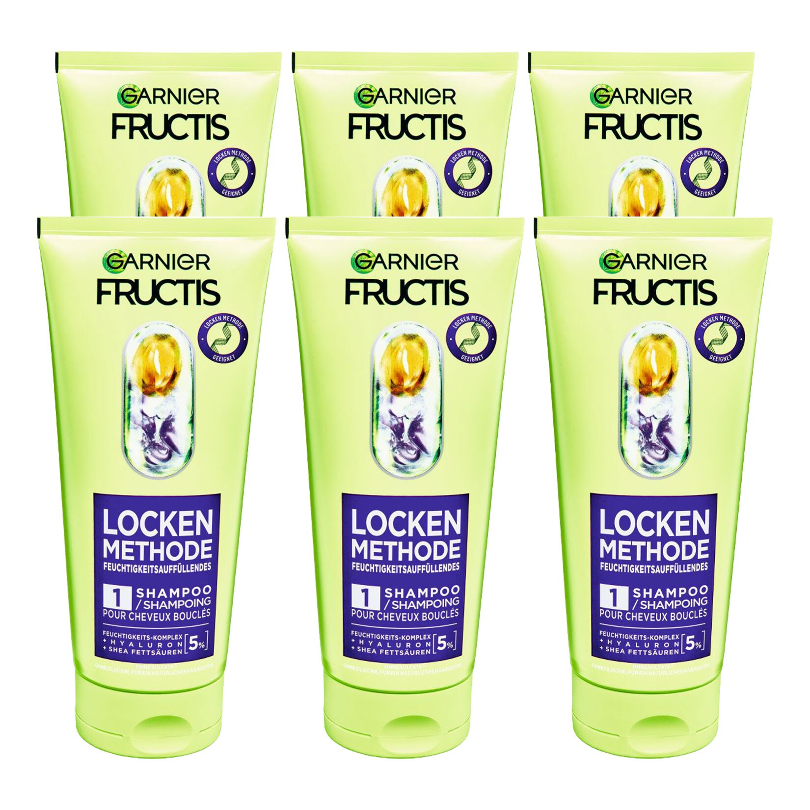 Garnier Fructis Curls Method Shampoo 200 ml, 6er Pack - Bild 1