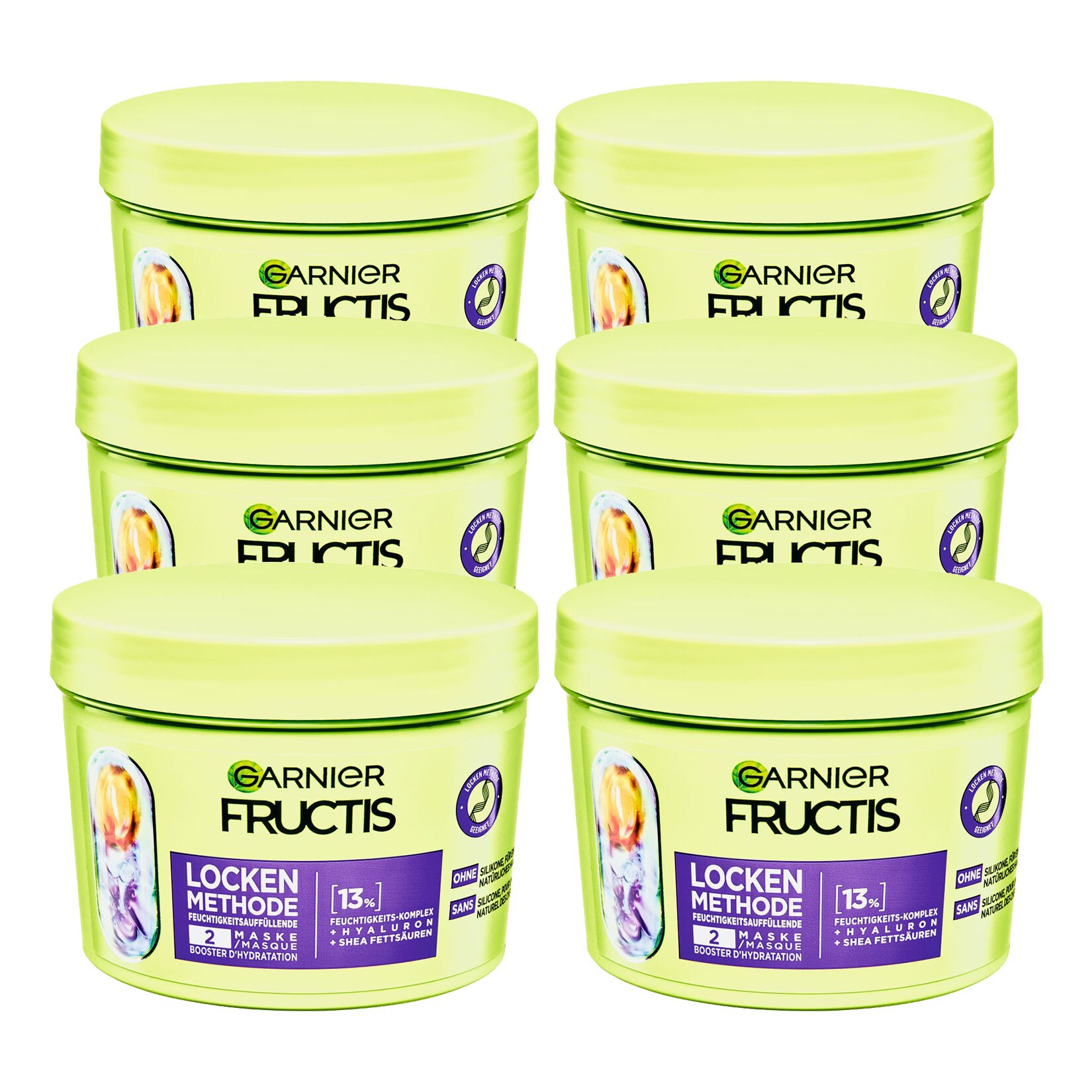 Garnier Fructis Curls Method Mask 370 ml, 6er Pack