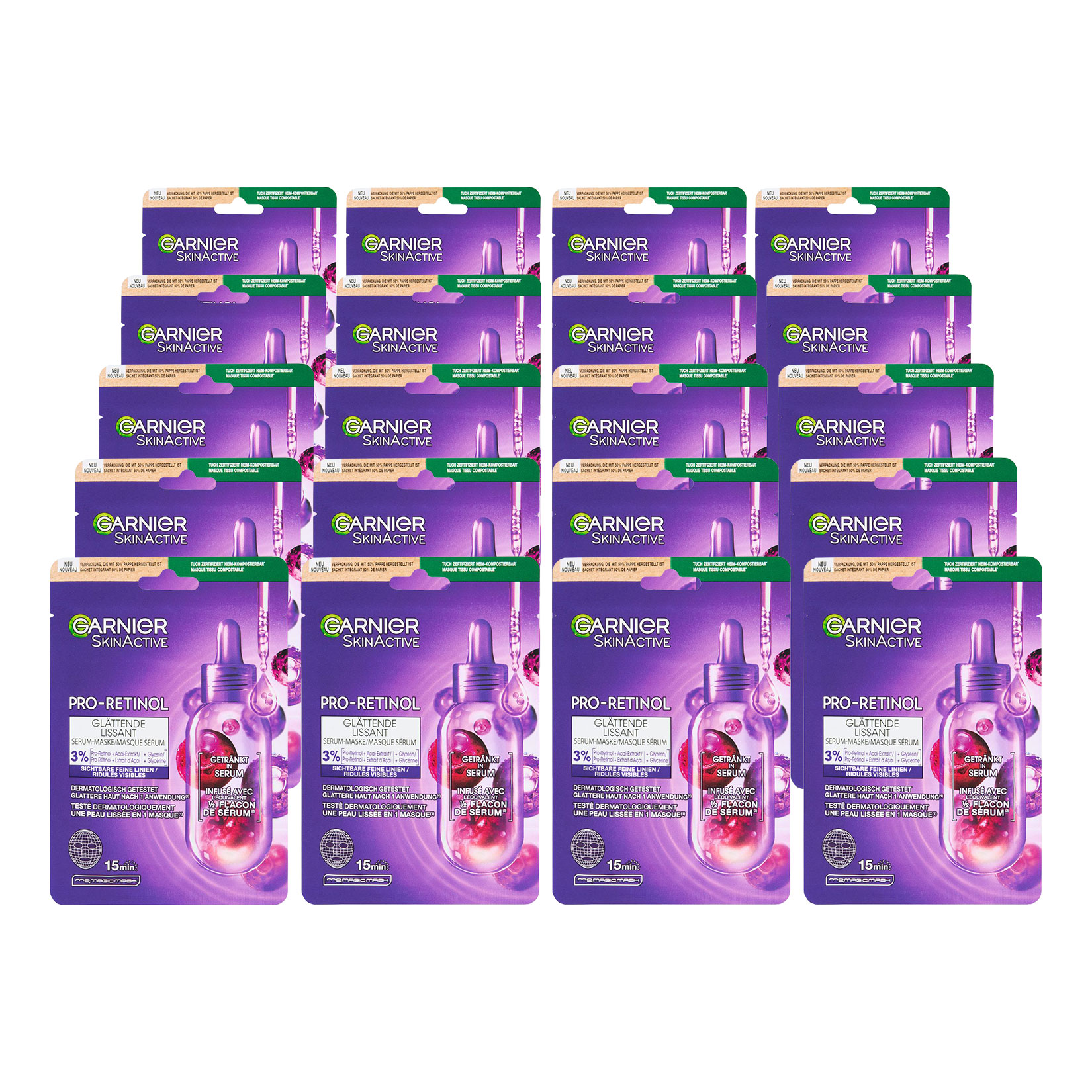 L'Oreal Pro-Retinol Tuchmaske 22 g, 20er Pack - Bild 1