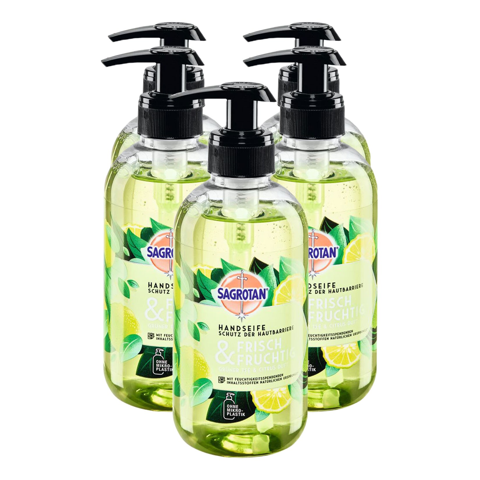 Sagrotan Handseife Frisch & Fruchtig 300 ml, 5er Pack - Bild 1