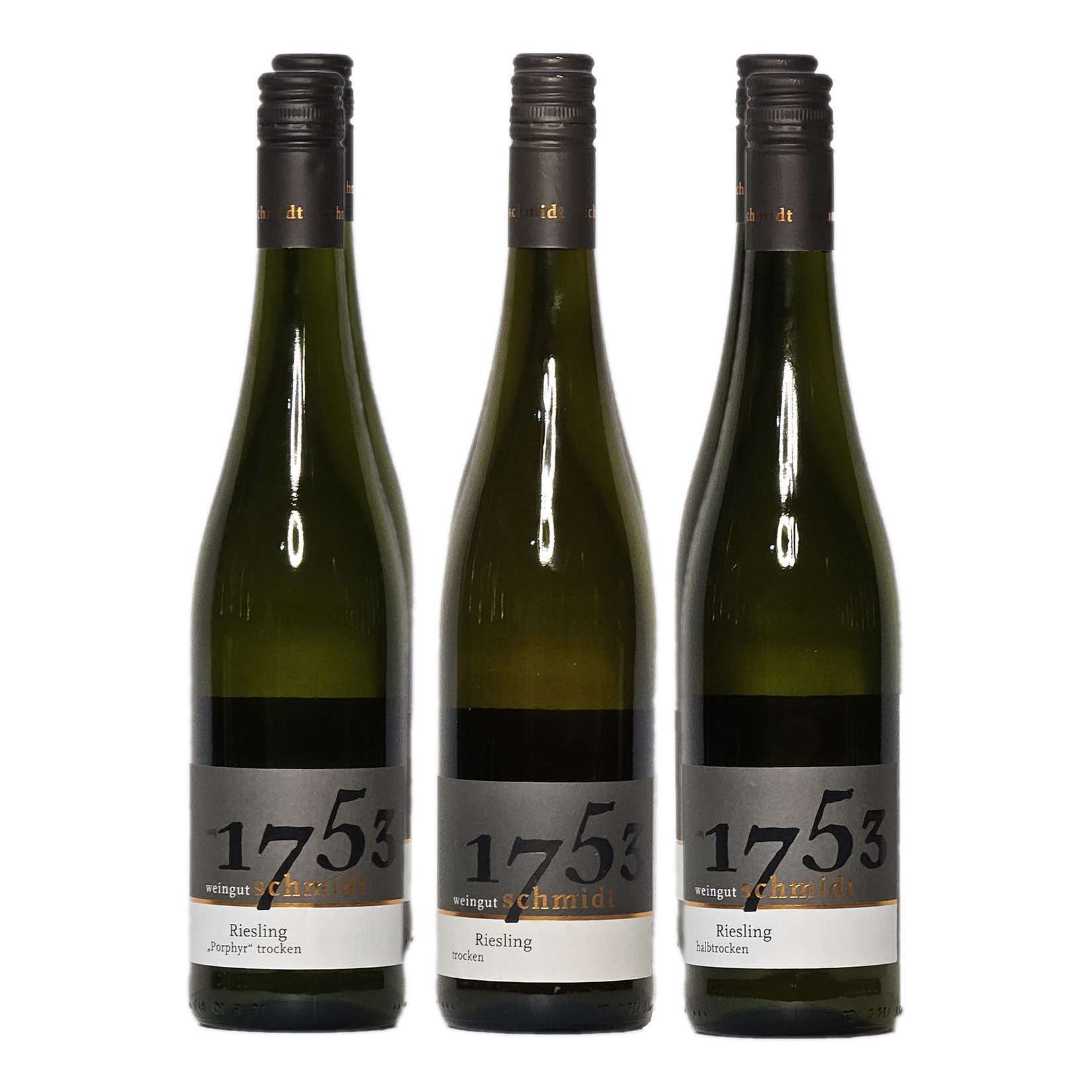 Weingut Schmidt Weinpaket "Riesling" 12,0 - 13,0 % vol 6 x 0,75 Liter - Bild 1