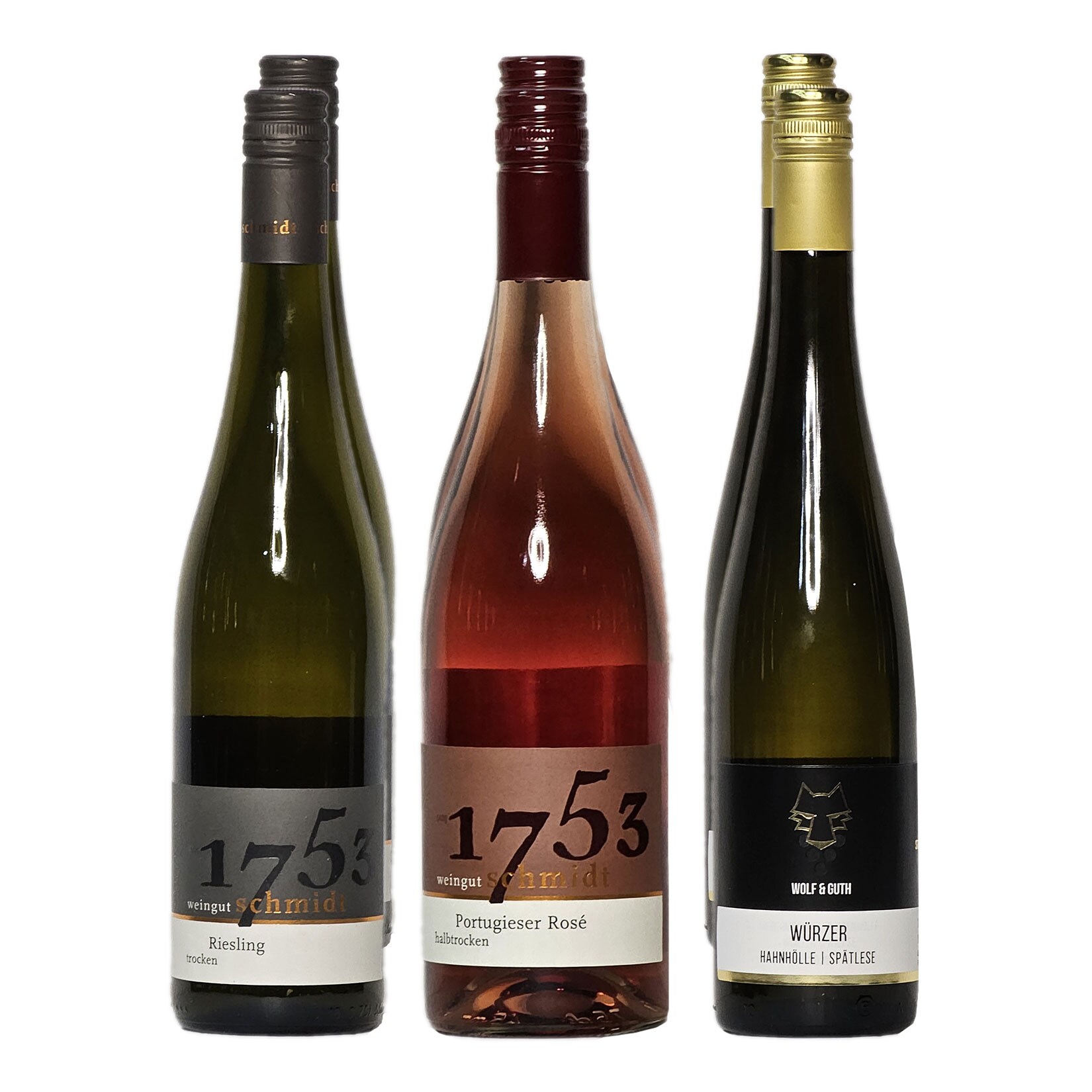 Weingut Schmidt Weinpaket "fruchtig" 10,0 - 12,0 % vol 6 x 0,75 Liter - Bild 1