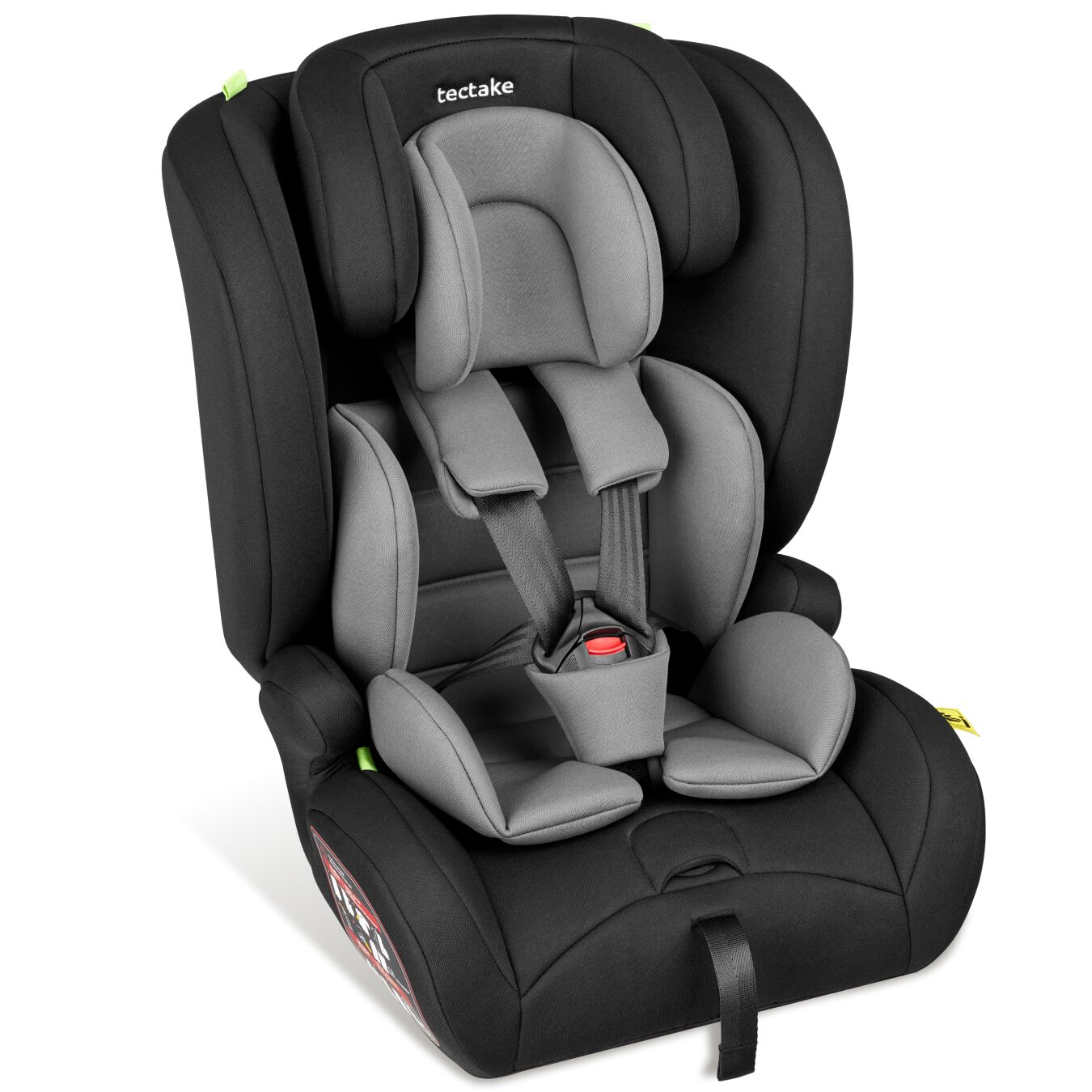 tectake&reg; Autositz, i-Size Zulassung, ISOFIX-Installation und Top Tether, mit Seitenaufprallschutz, l&auml;ngenverstellbarer 5-Punkt-Gurt, 8-fach h&ouml;henverstellbare Kopfst&uuml;tze, ab 15 Monaten von 76 bis 150 cm, Belastbarkeit 36 kg - Bild 1