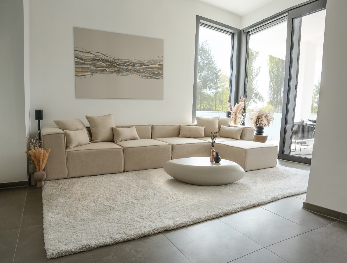 HOME DELUXE Modulares Sofa VERONA XL Beige - versch. Ausf&uuml;hrungen - Bild 1