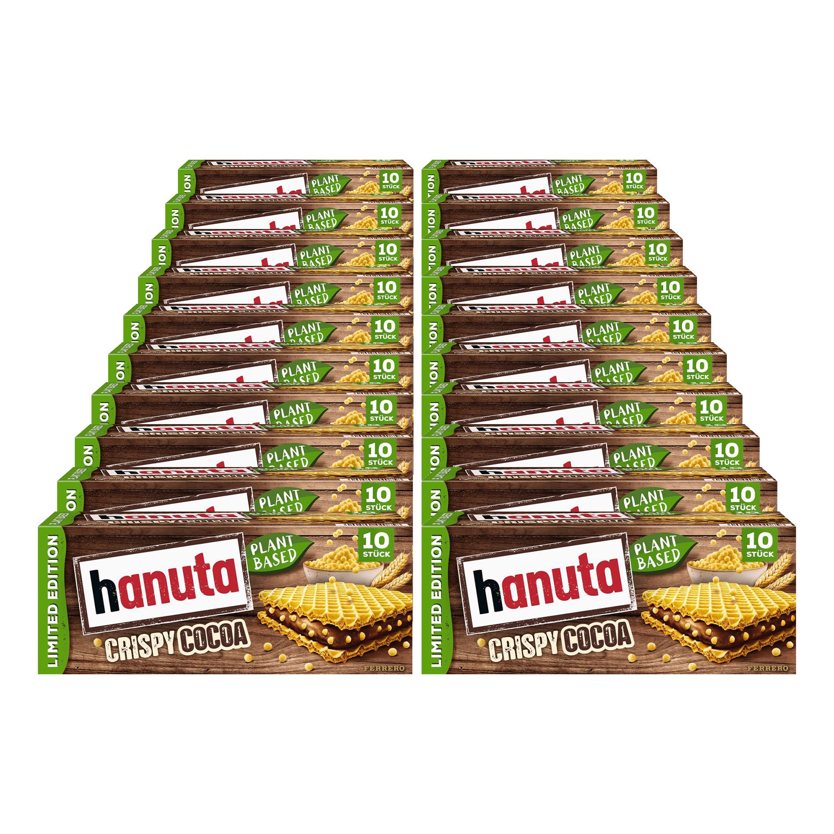 Ferrero Hanuta Plant Based 220 g, 20er Pack - Bild 1