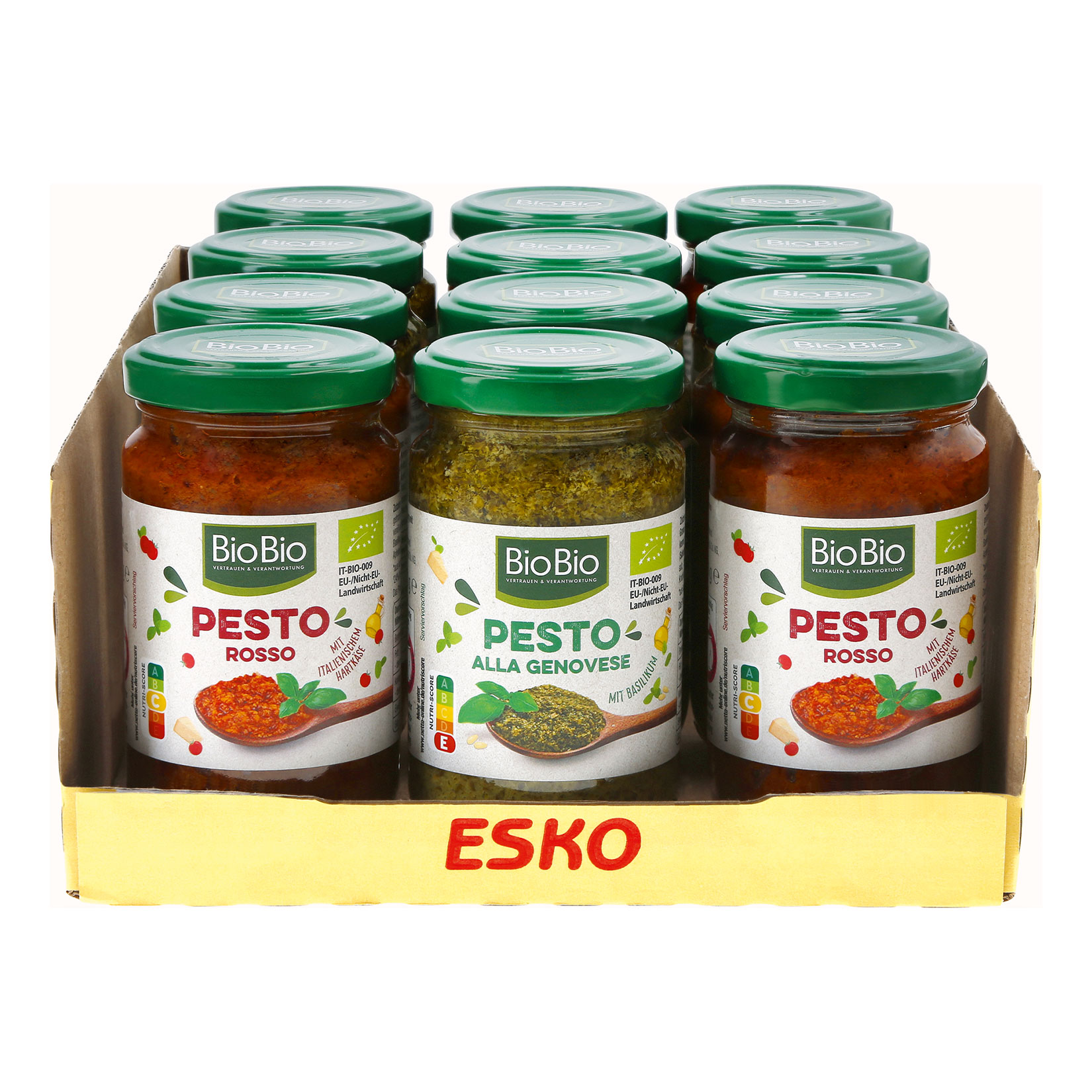 BioBio Pesto Mix 190 g, verschiedene Sorten, 12er Pack - Bild 1