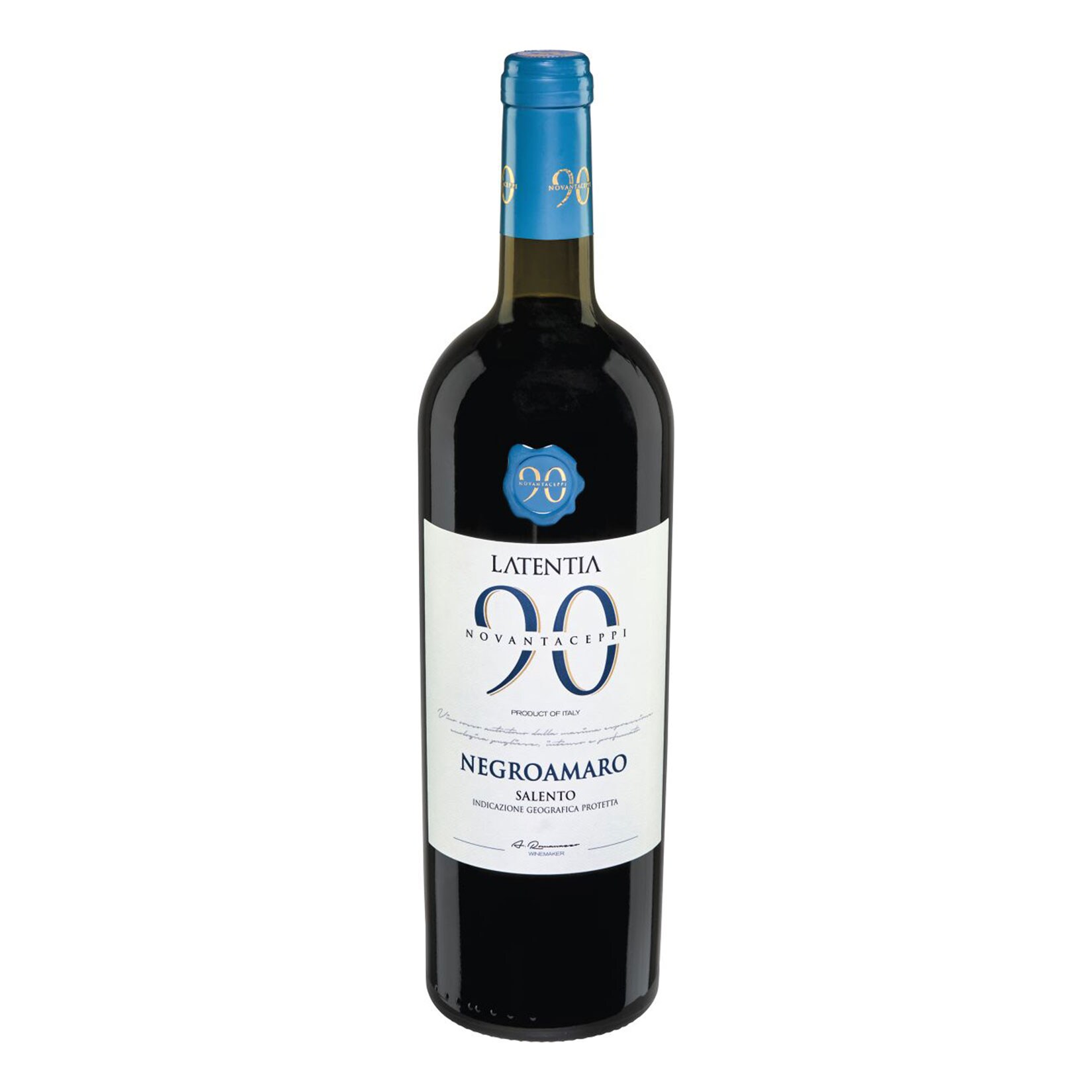 Novantaceppi Negroamaro Salento IGP 13,0 % vol 0,75 Liter - Bild 1