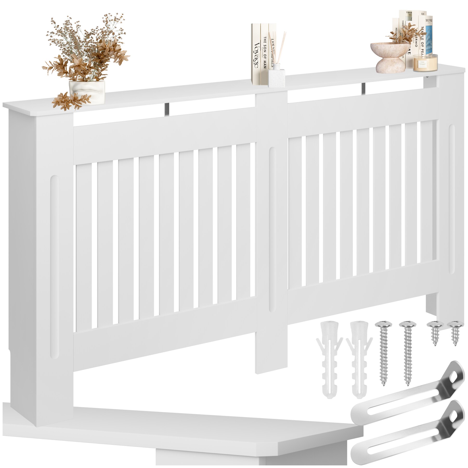 tectake&reg; Heizk&ouml;rperabdeckung, verschiedene Gr&ouml;&szlig;en, robuste MDF-Platte, optimale Luftzirkulation - Bild 1