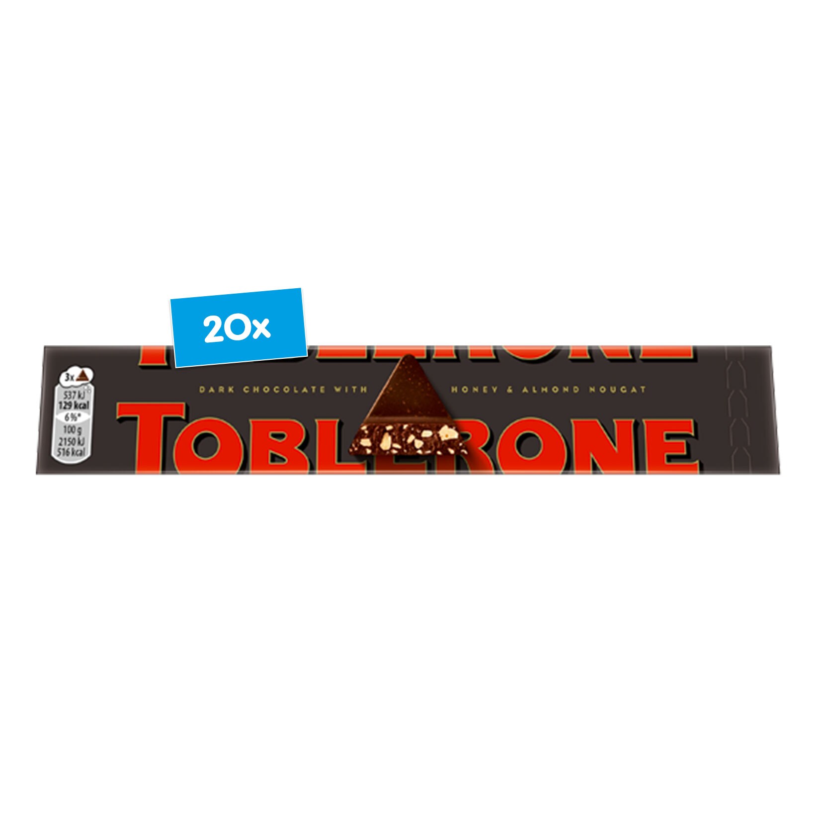 Toblerone Dunkel 100 g, 20er Pack - Bild 1