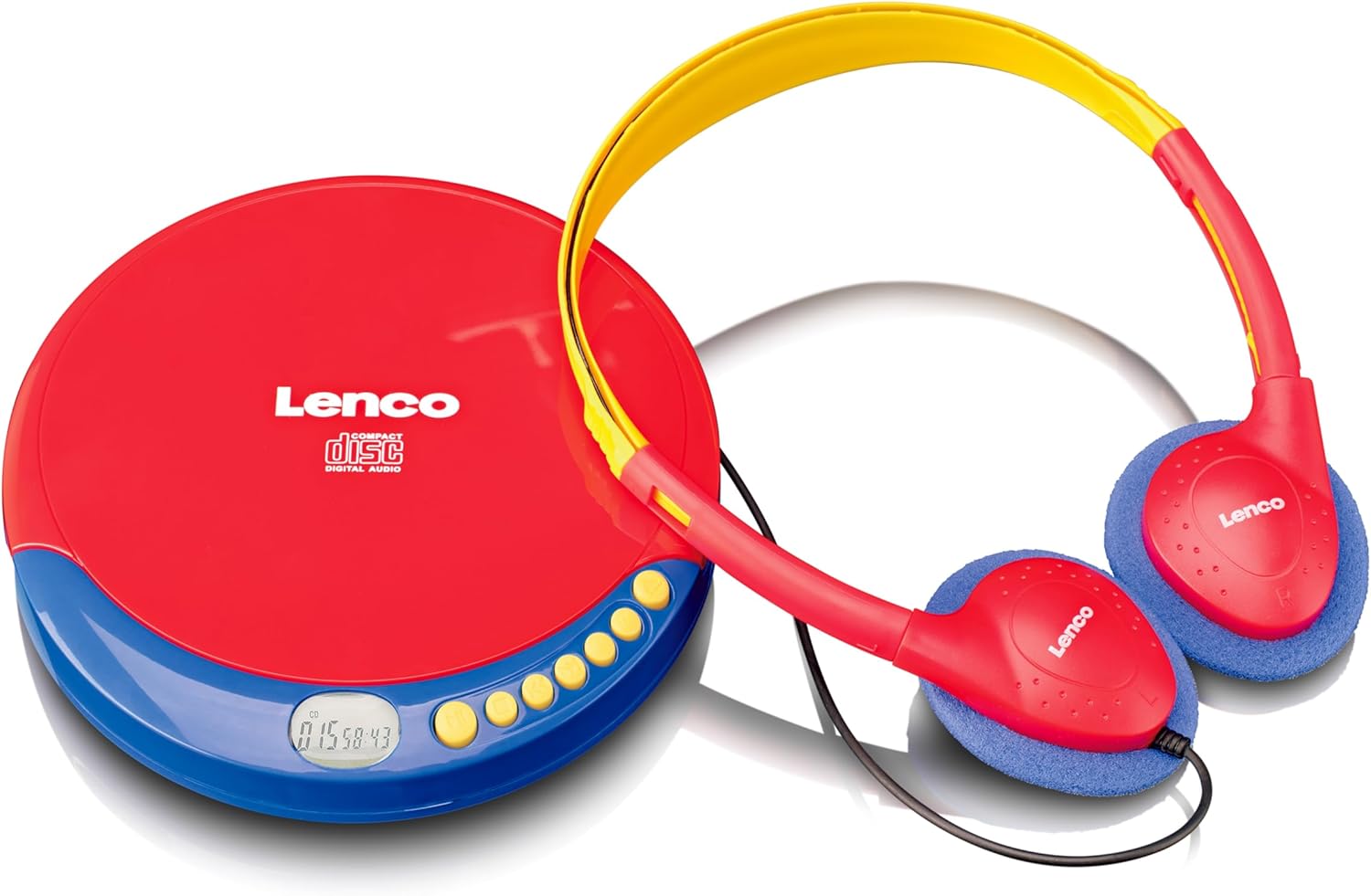 Vorverkauf: Lenco CD-021KIDS Portabler Kids CD-Player mit Ladefunktion und Akku - Bild 1