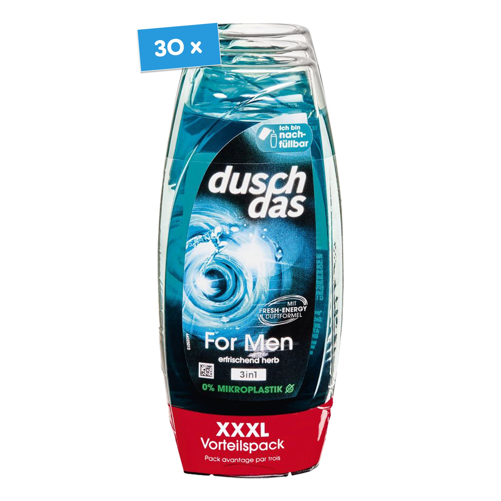 duschdas Duschgel For Men 225 ml, XXL 30er Vorteilspack - Bild 1
