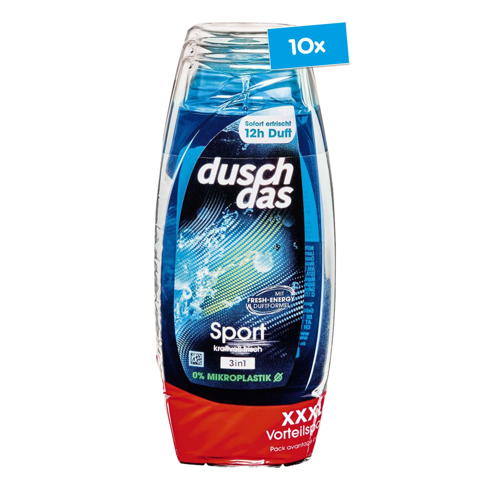 duschdas Duschgel Sport 3 x 225 ml, 10er Pack - Bild 1