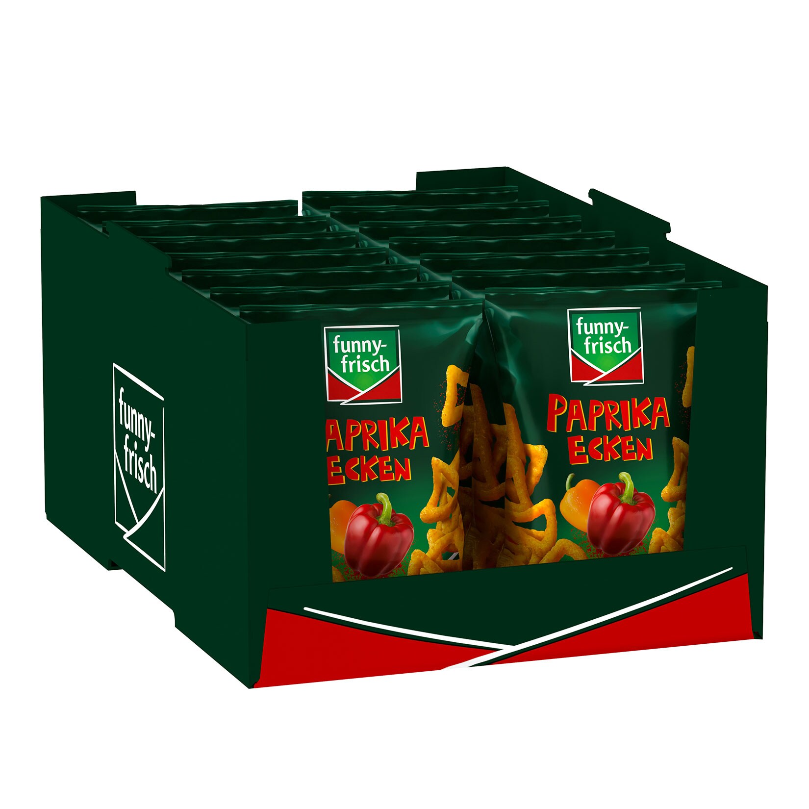 funny-frisch Paprika-Ecken 75 g, 14er Pack - Bild 1