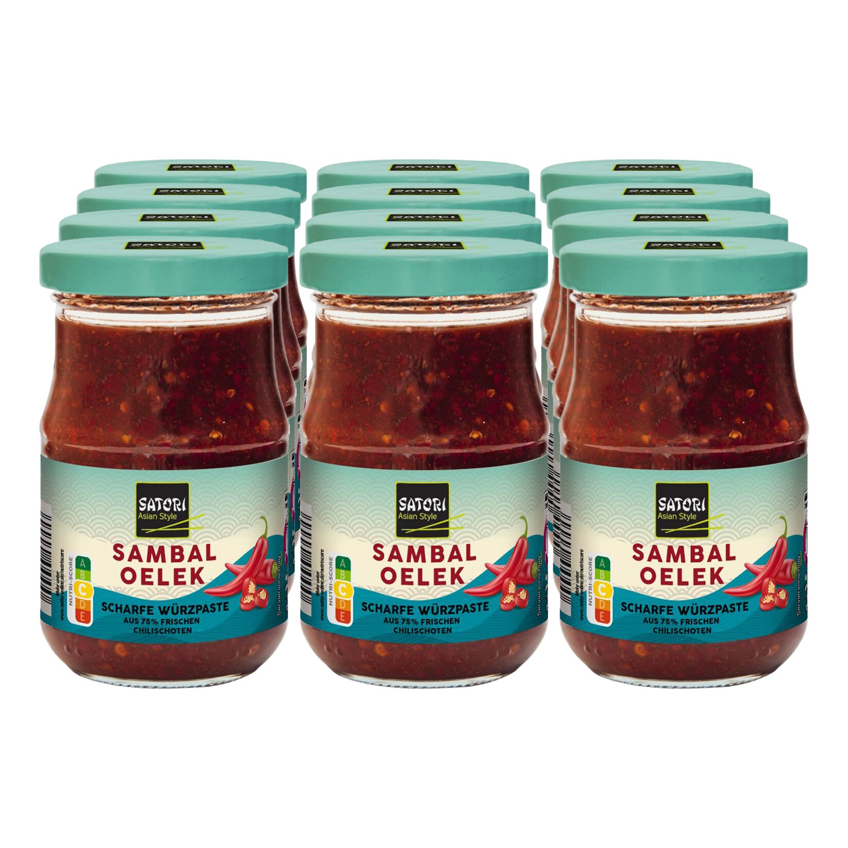 Satori Sambal Oelek 200 g, 12er Pack - Bild 1