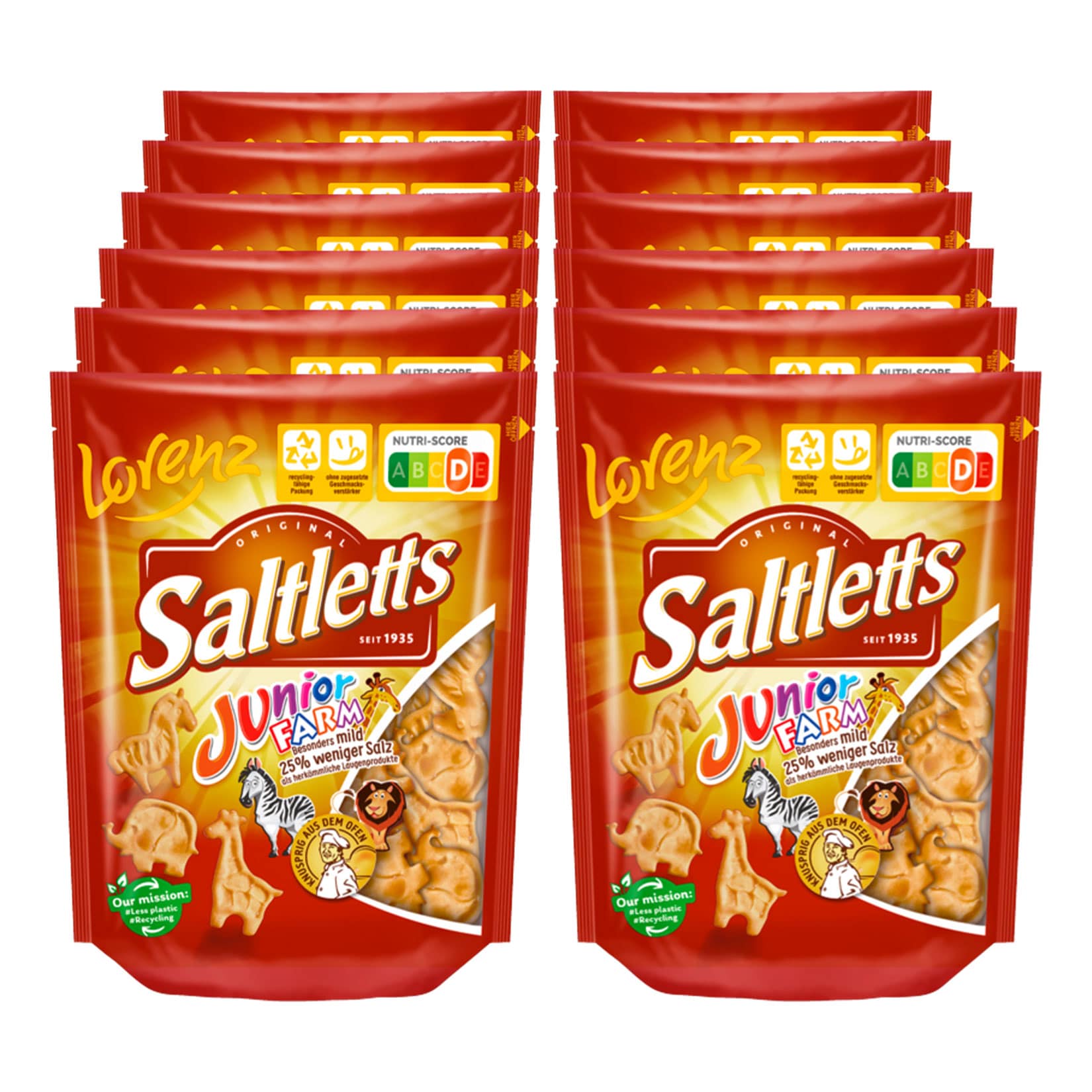 Lorenz Saltletts Junior Farm 150 g, 12er Pack - Bild 1