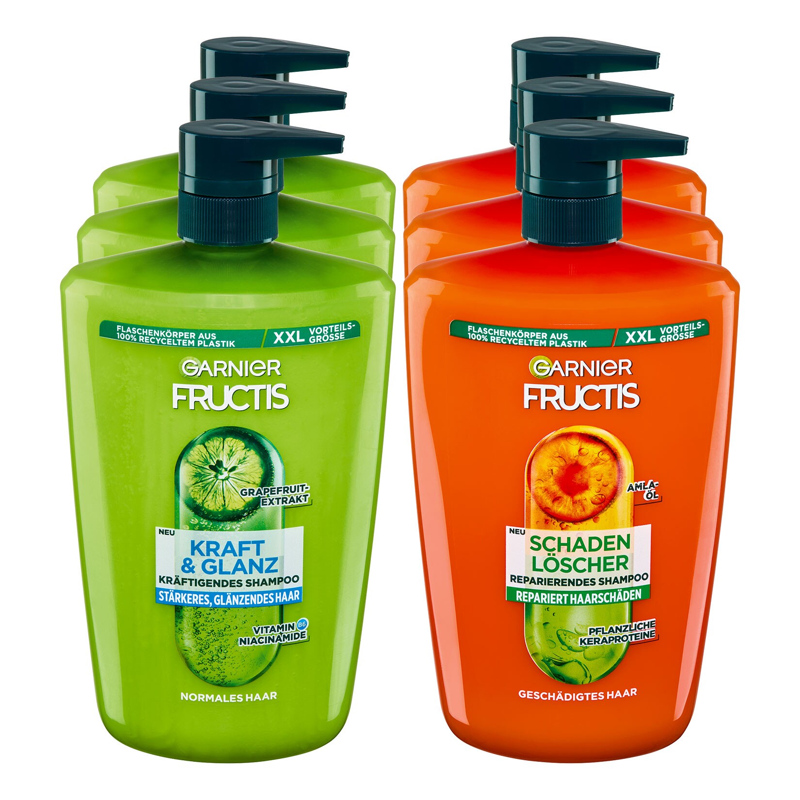 Fructis Shampoo 1 Liter, verschiedene Sorten, 6er Pack - Bild 1