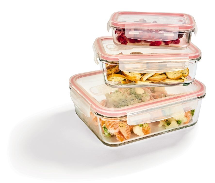 Kitchen Club Glasdosen 3er (Orange) - Inhalt: 2