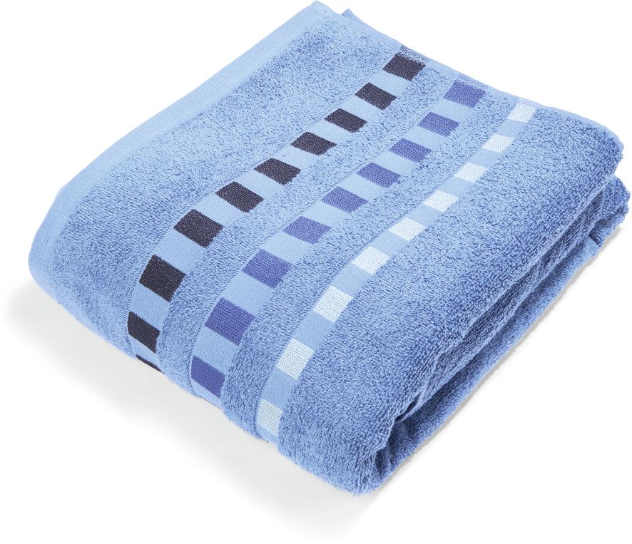 Dekor XXL Duschtuch mit GOTS - Blau - versch. Ausf&uuml;hrungen - Bild 1