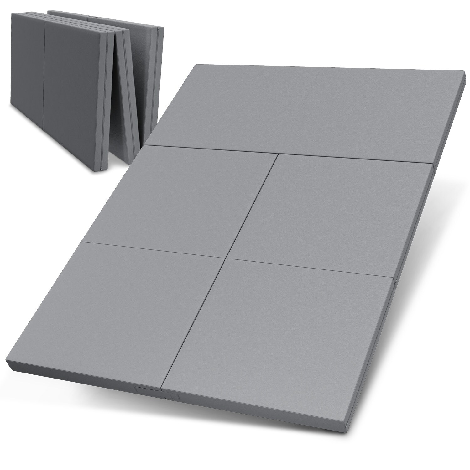 ELONEO Klappmatratze Gästematratze, 160x200x8 cm, Grau | 04260641681723