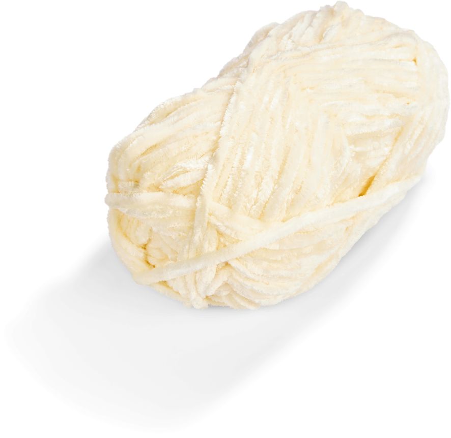 Dekor Strickgarn Chenille 4*100g - beige - Bild 1