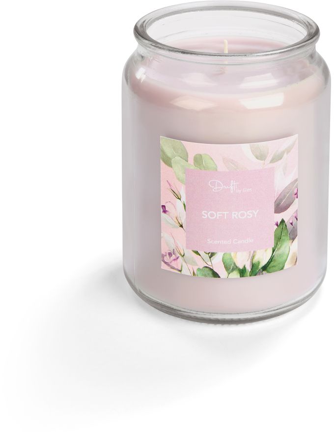 XXL Bonbon-Glas Kerze - Soft Rosy - Bild 1