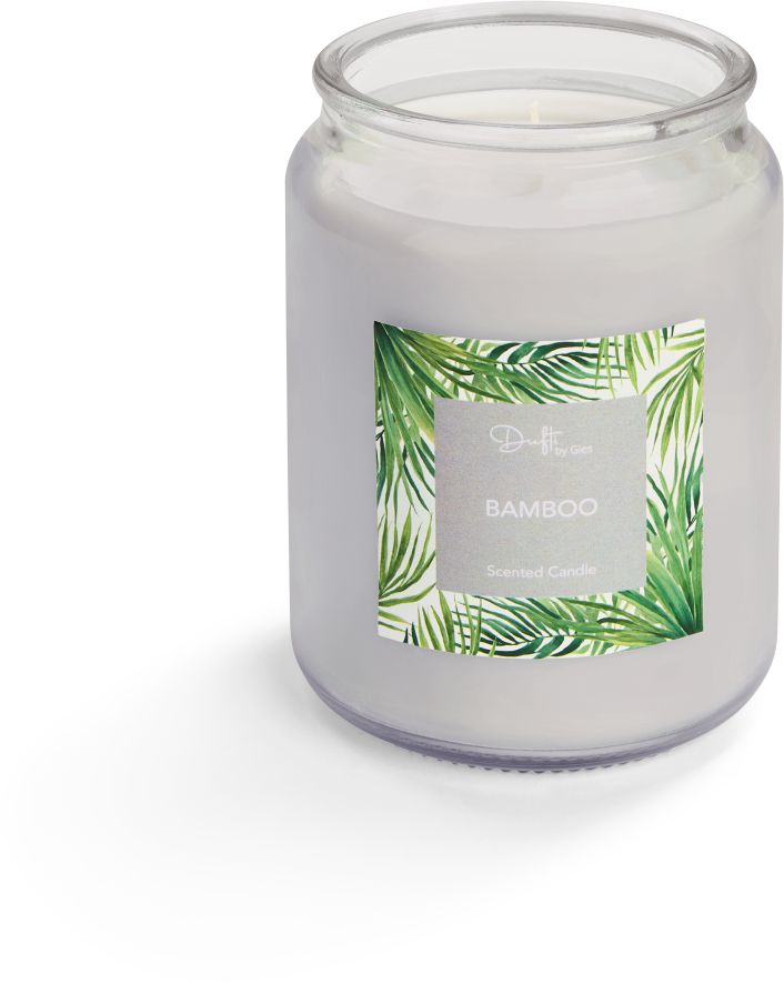 XXL Bonbon-Glas Kerze - Bamboo - Bild 1