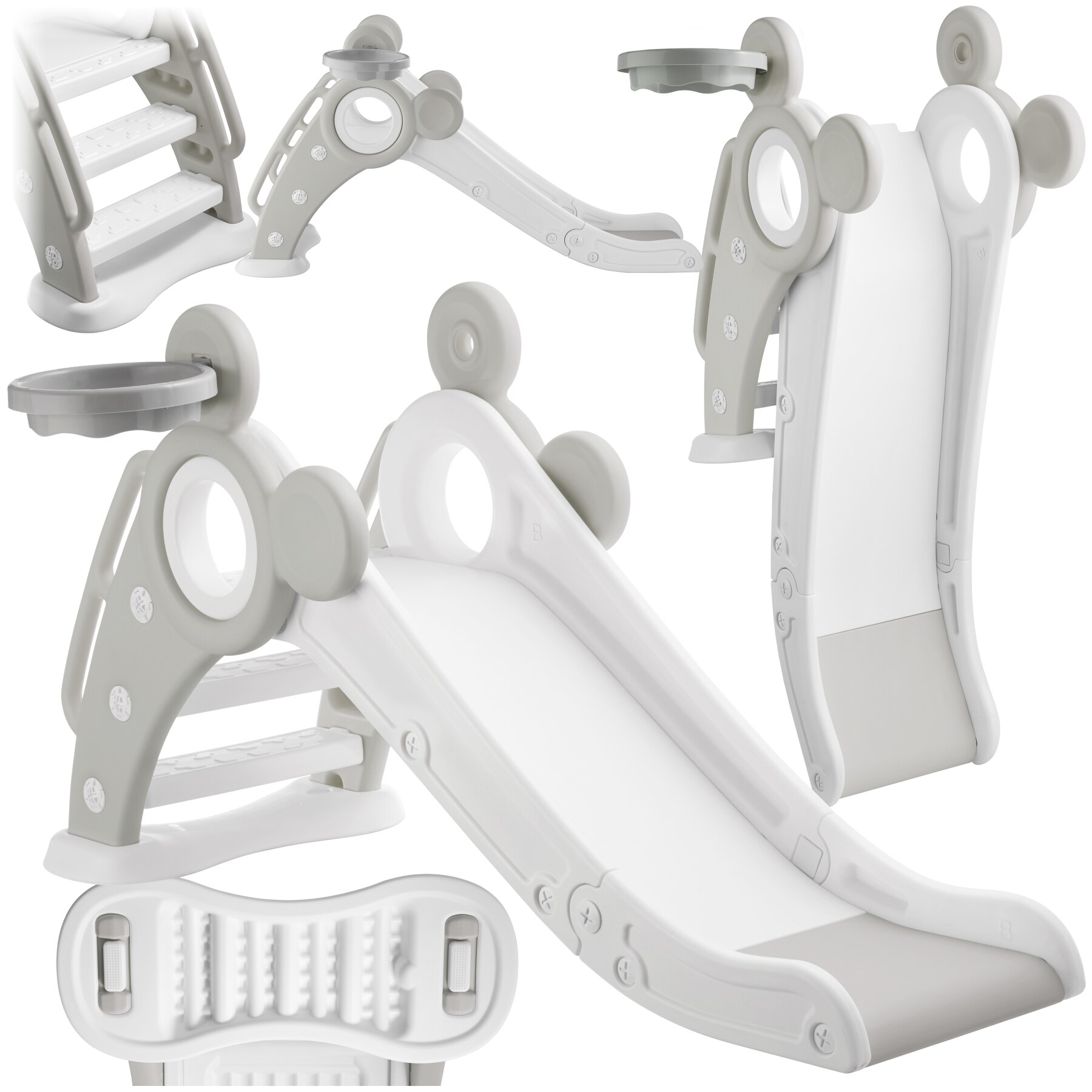 tectake&reg; Kinderrutsche, ab 2 Jahren, In- und Outdoor, Belastbarkeit 50 kg, 128 x 66,5 x 67,5 cm - Bild 1