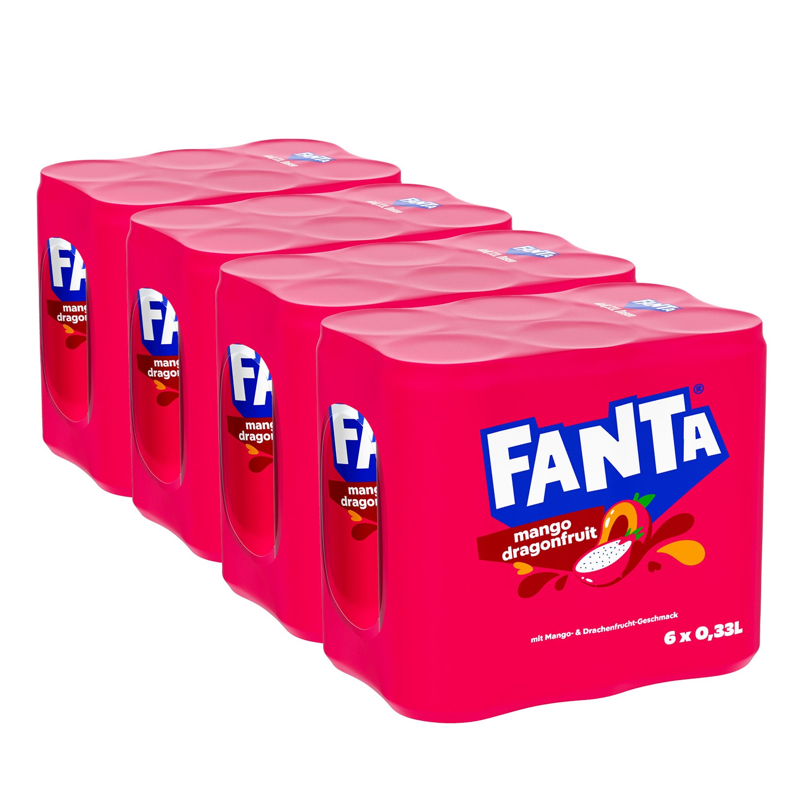 Fanta Mango Dragonfruit 6x0,33 Liter Dose, 4er Pack - Bild 1