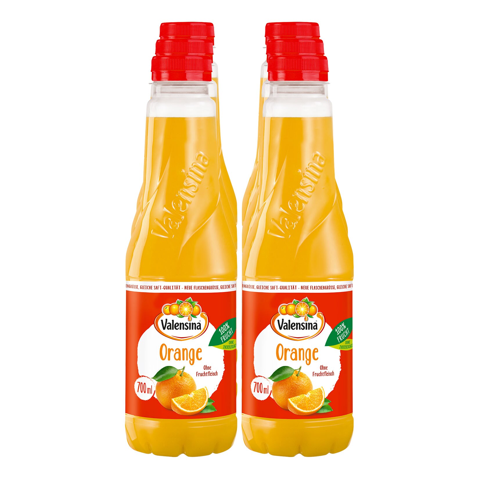 Valensina Orange 0,7 Liter, 6er Pack - Bild 1