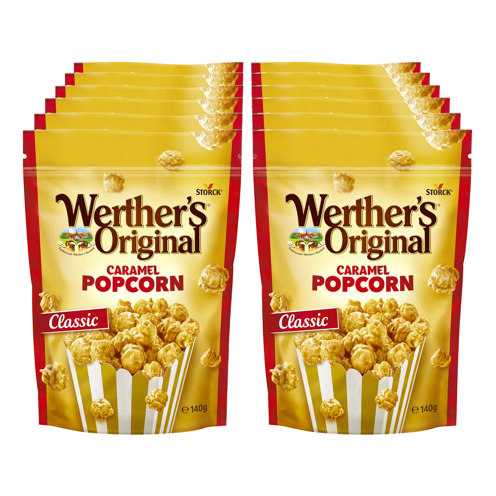 Werther's Original Caramel Popcorn Classic 140 g, 12er Pack - Bild 1