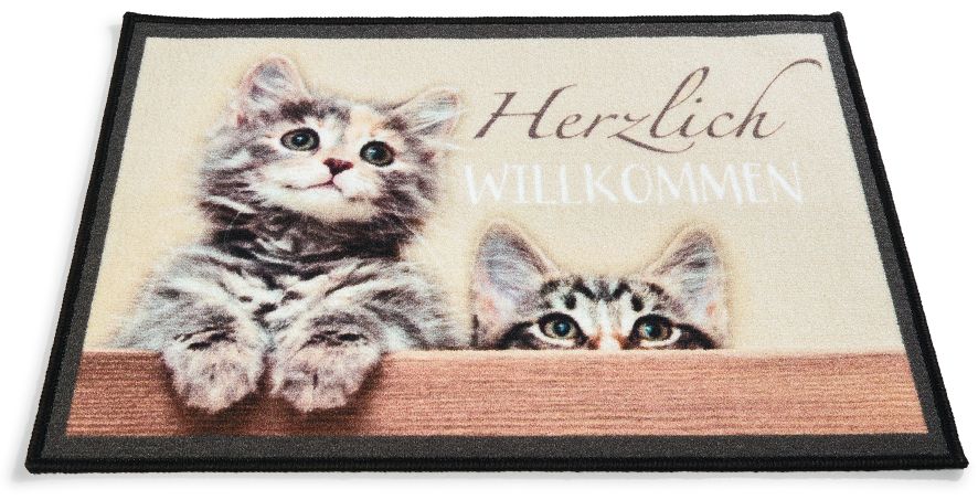 Dekor Fu&szlig;matte - Motiv Katzen - Bild 1